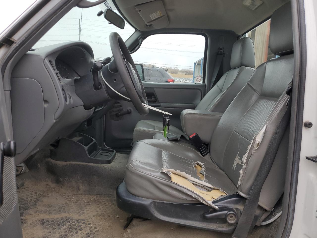 2010 Ford Ranger White vin: 1FTKR1ADXAPA11134