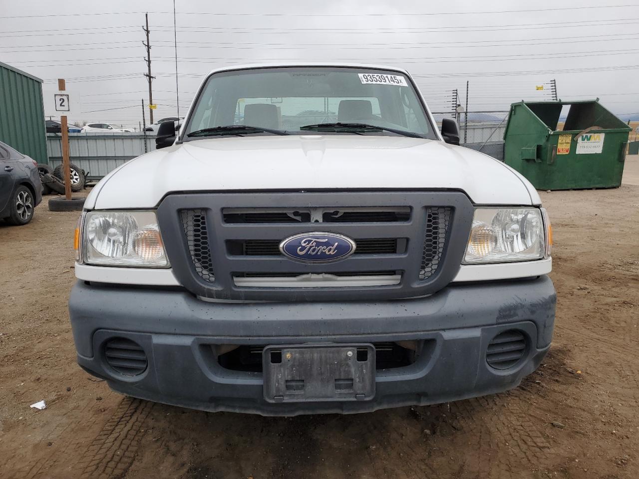 2010 Ford Ranger White vin: 1FTKR1ADXAPA11134