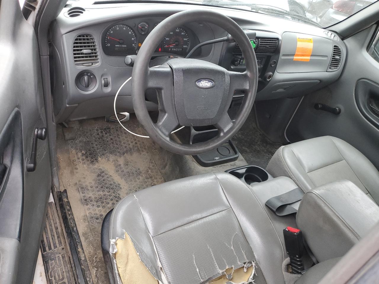 2010 Ford Ranger White vin: 1FTKR1ADXAPA11134