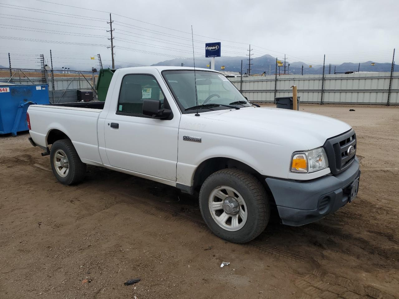 2010 Ford Ranger White vin: 1FTKR1ADXAPA11134