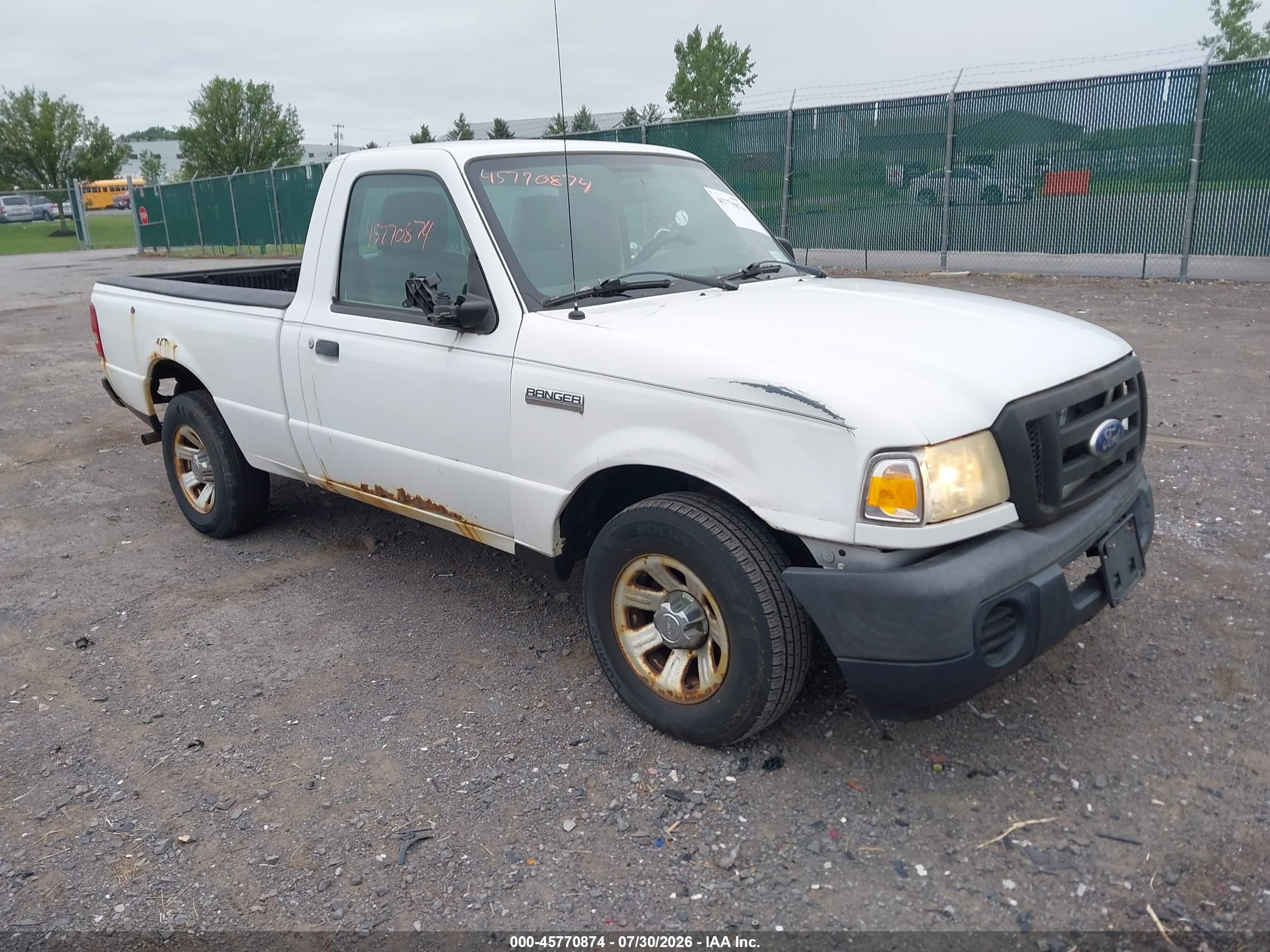 2010 Ford Ranger Xl/xlt White vin: 1FTKR1ADXAPA54839