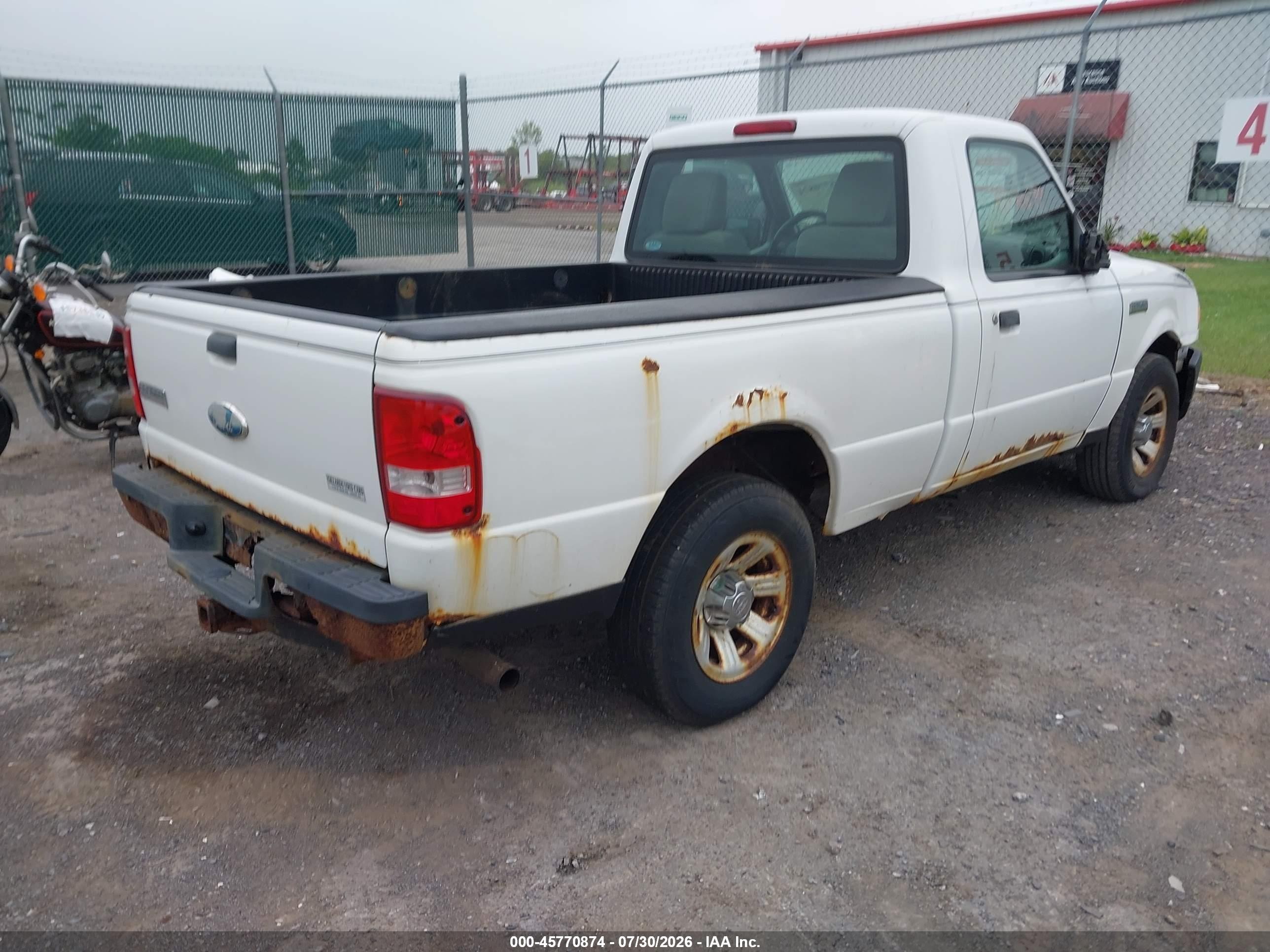 2010 Ford Ranger Xl/xlt White vin: 1FTKR1ADXAPA54839