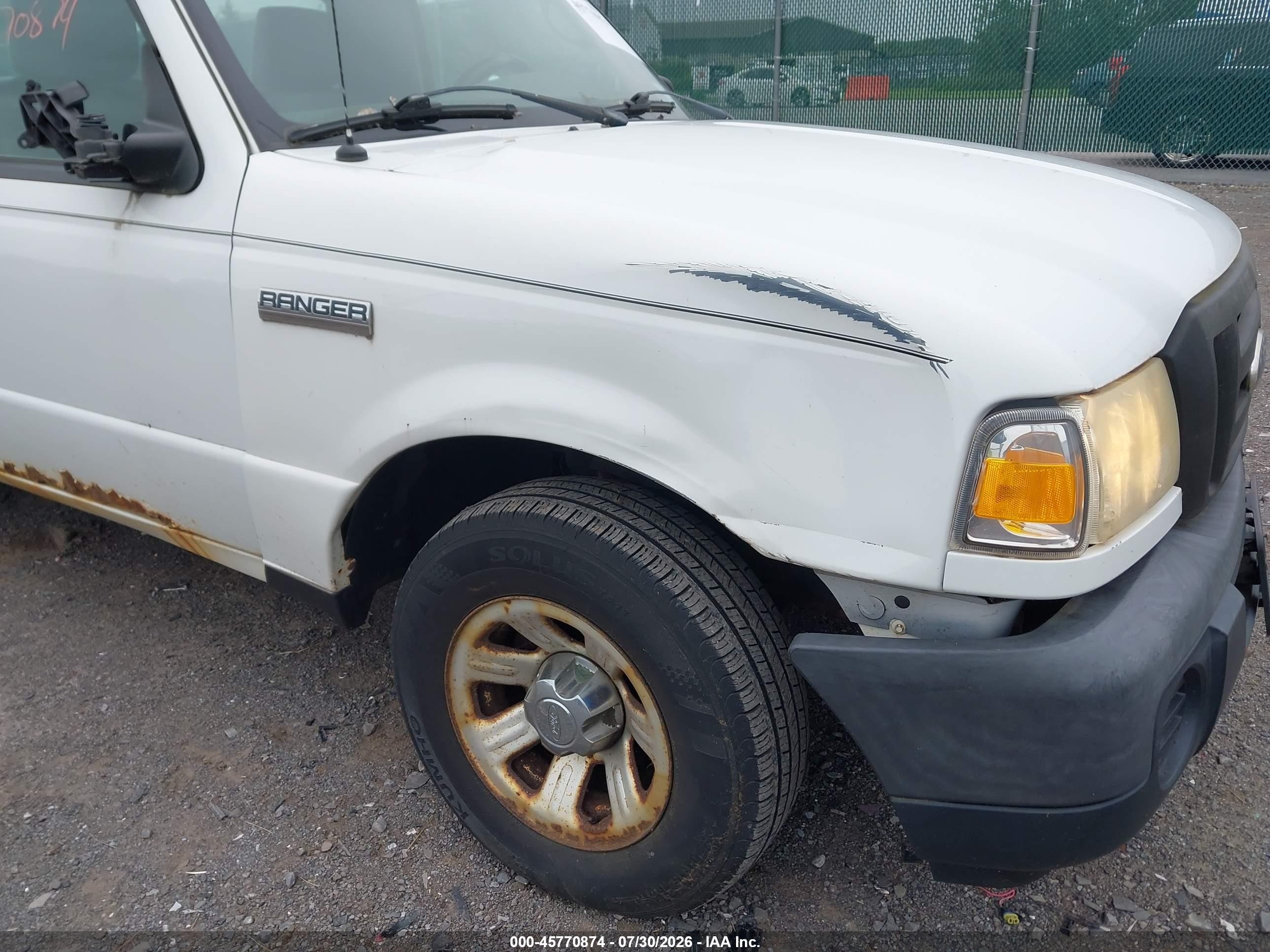 2010 Ford Ranger Xl/xlt White vin: 1FTKR1ADXAPA54839