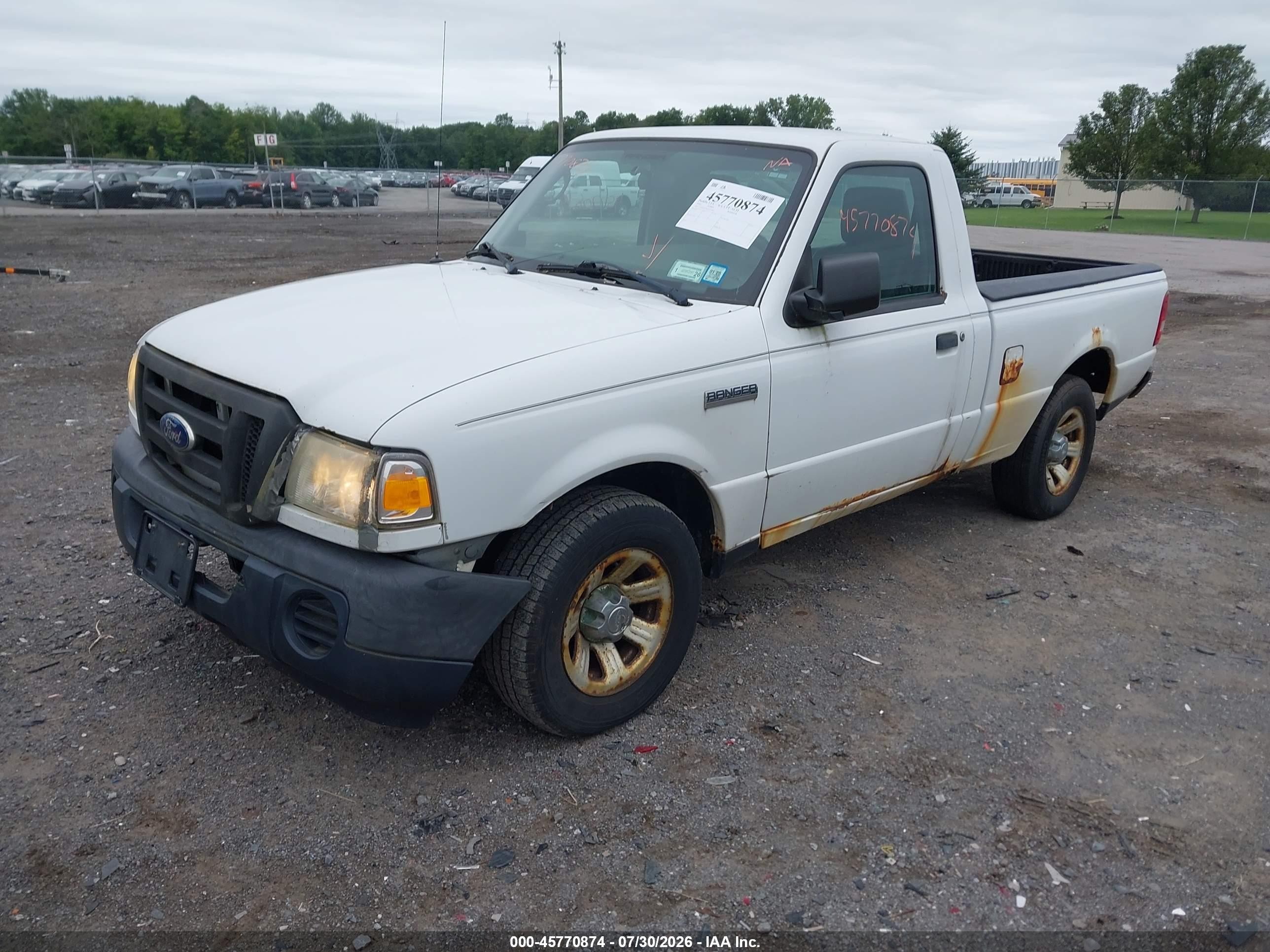 2010 Ford Ranger Xl/xlt White vin: 1FTKR1ADXAPA54839