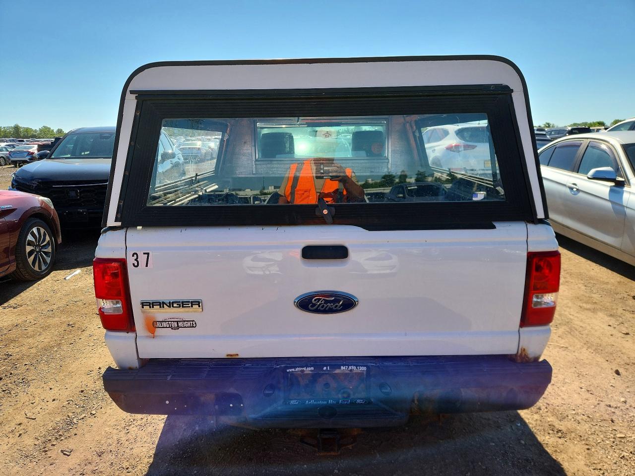 2011 Ford Ranger White vin: 1FTKR1ADXBPA64398