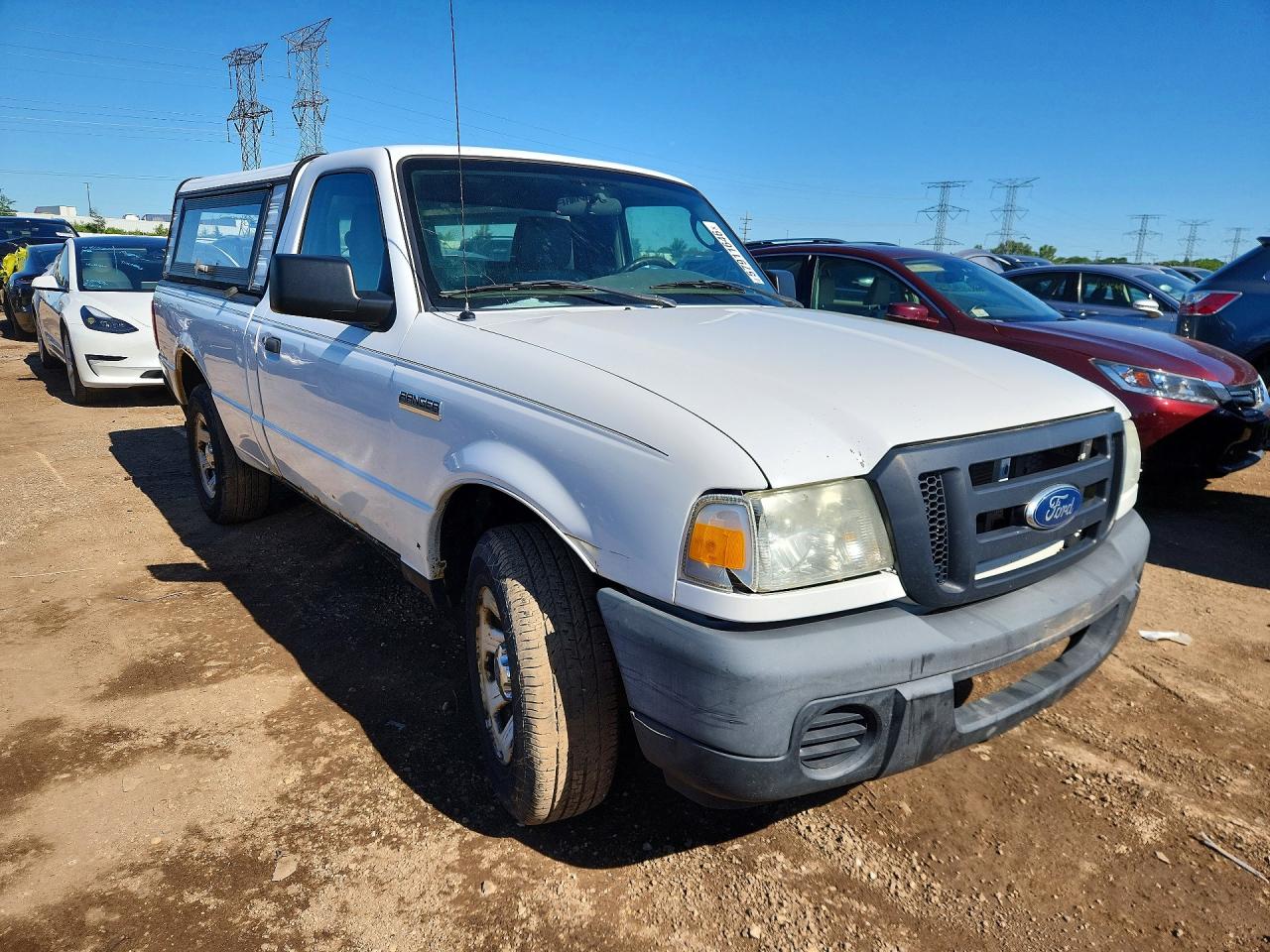 2011 Ford Ranger White vin: 1FTKR1ADXBPA64398