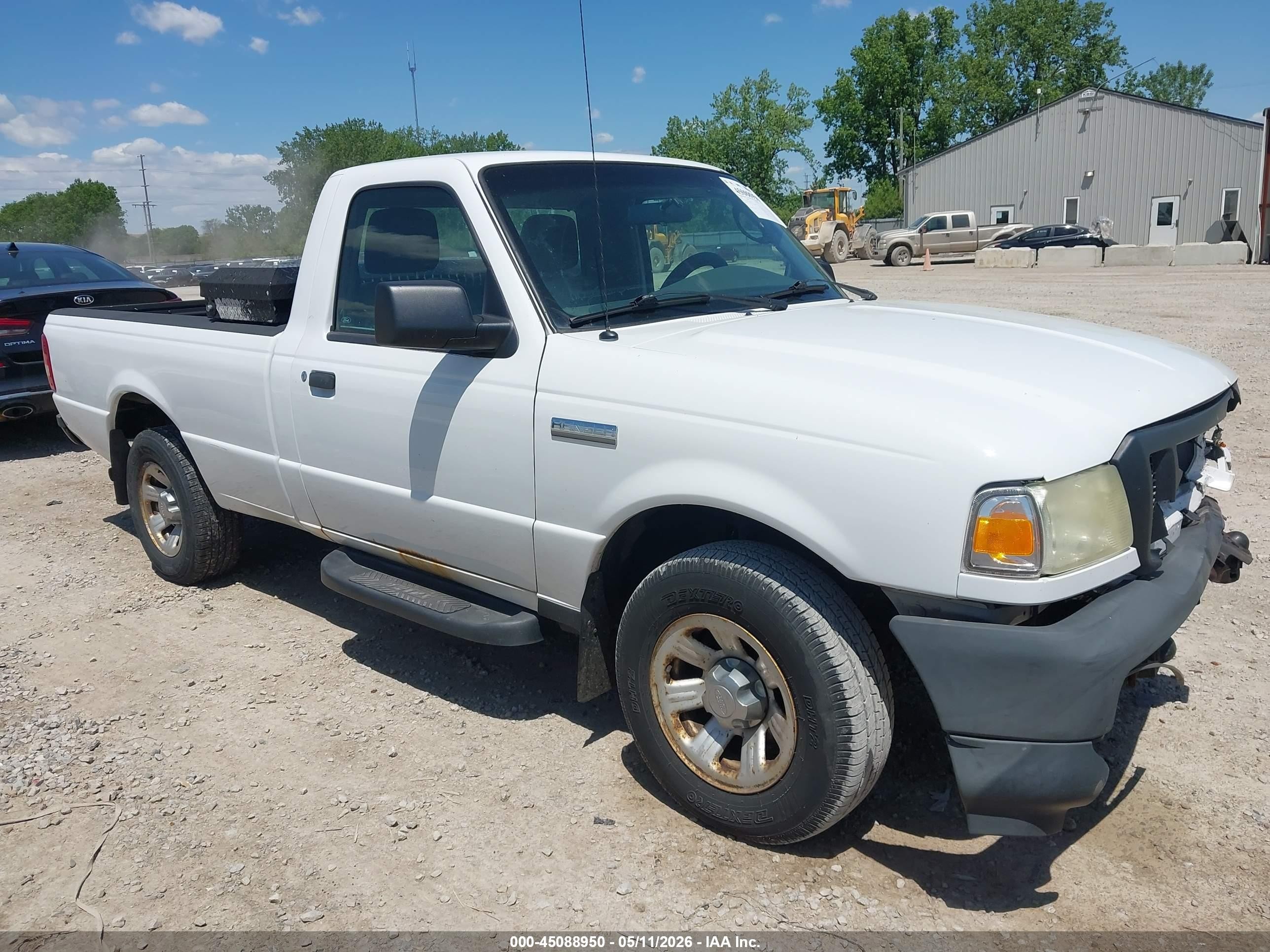 2010 Ford Ranger Xl White vin: 1FTKR1AE5APA34796