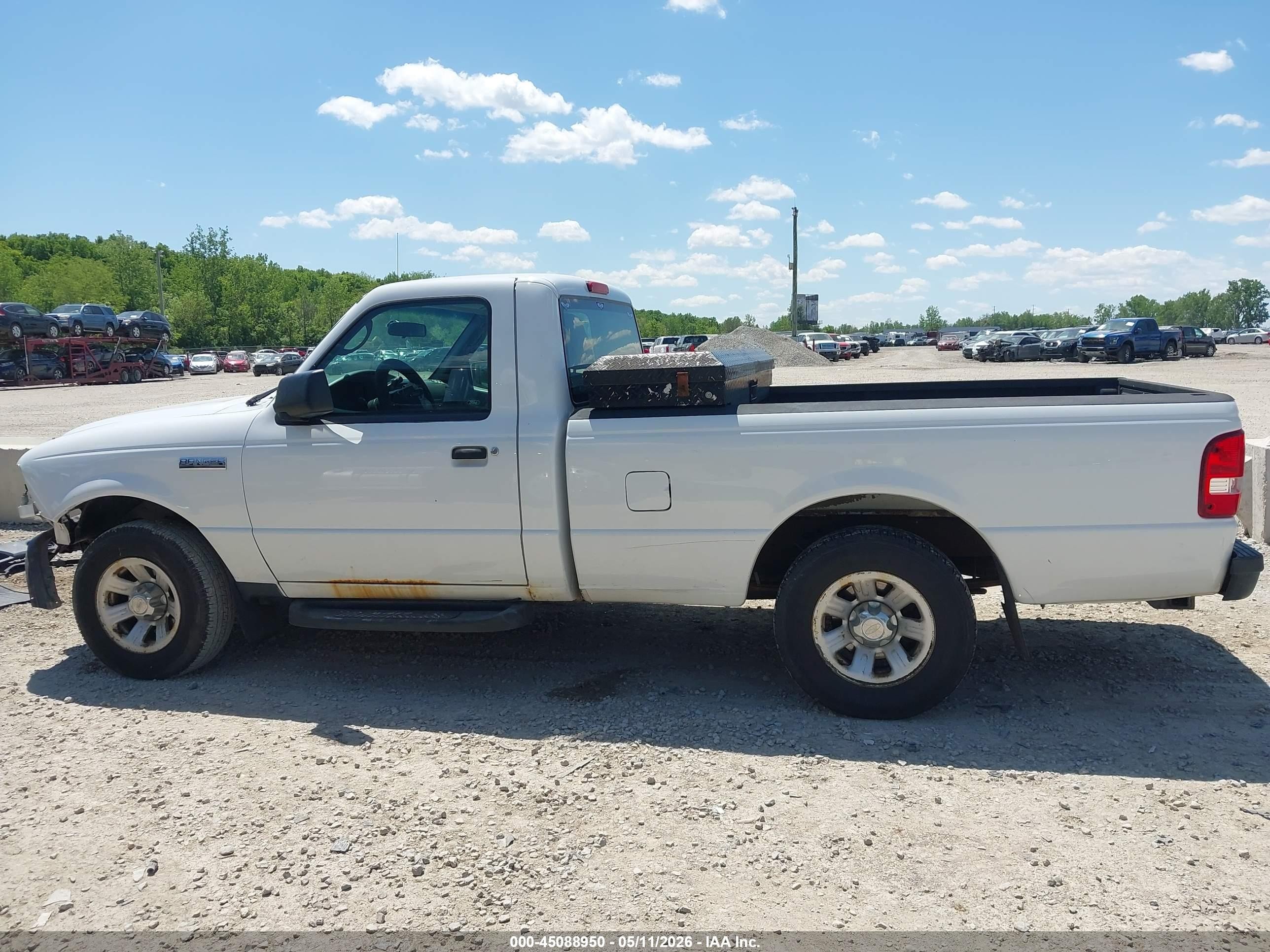 2010 Ford Ranger Xl White vin: 1FTKR1AE5APA34796