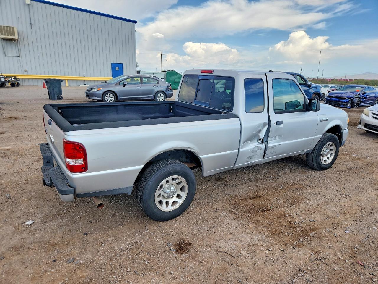 2010 Ford Ranger Super Cab Silver vin: 1FTKR1ED0APA73846