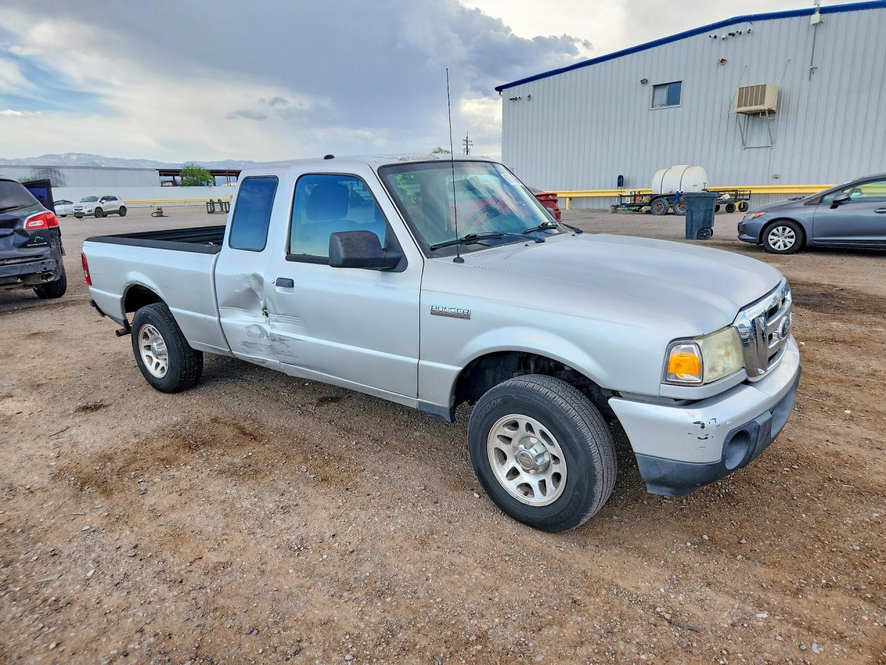 2010 Ford Ranger Super Cab Silver vin: 1FTKR1ED0APA73846