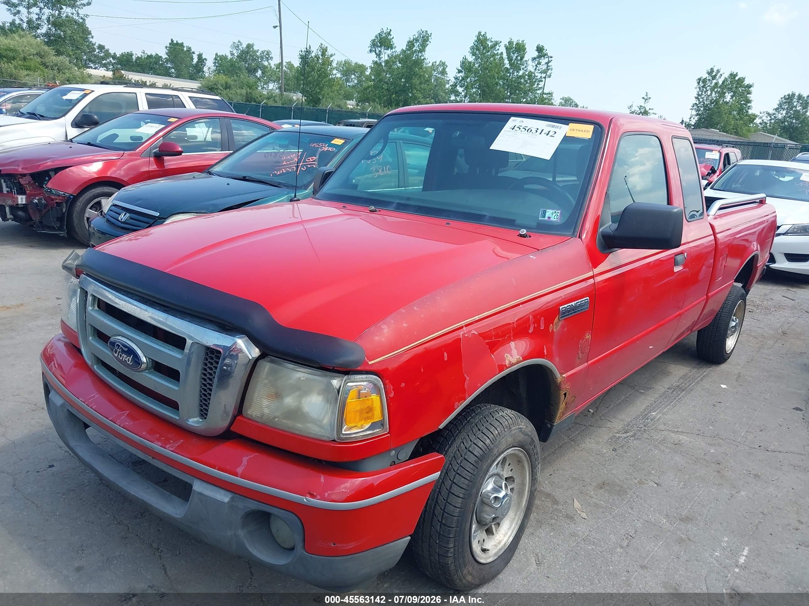 2011 Ford Ranger Xlt Red vin: 1FTKR1ED0BPA21585