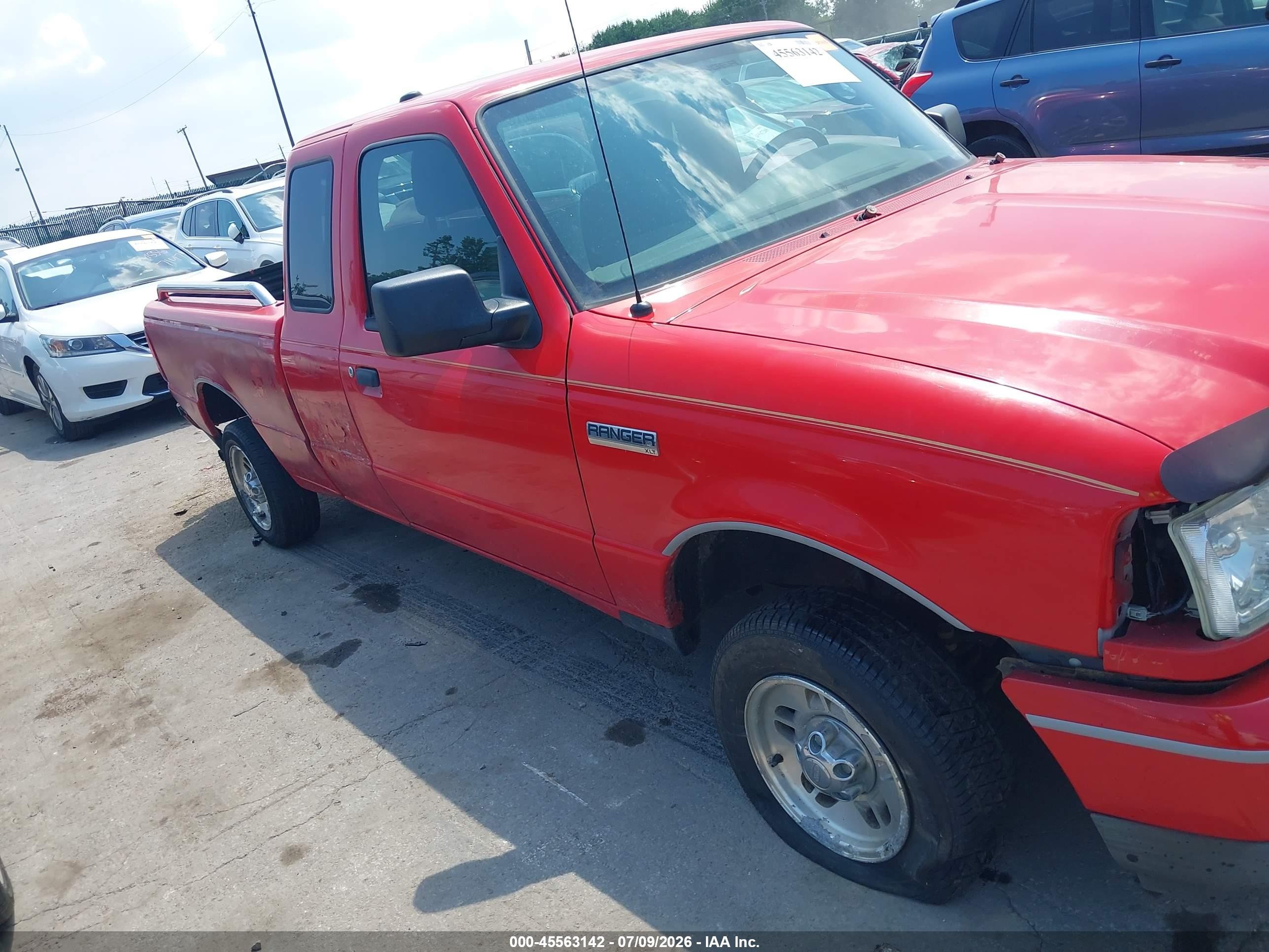 2011 Ford Ranger Xlt Red vin: 1FTKR1ED0BPA21585