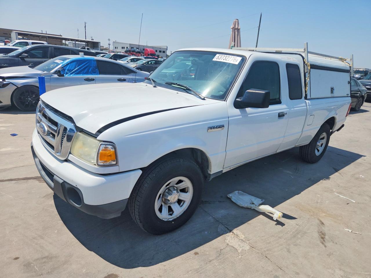 2010 Ford Ranger Super Cab White vin: 1FTKR1ED2APA31856