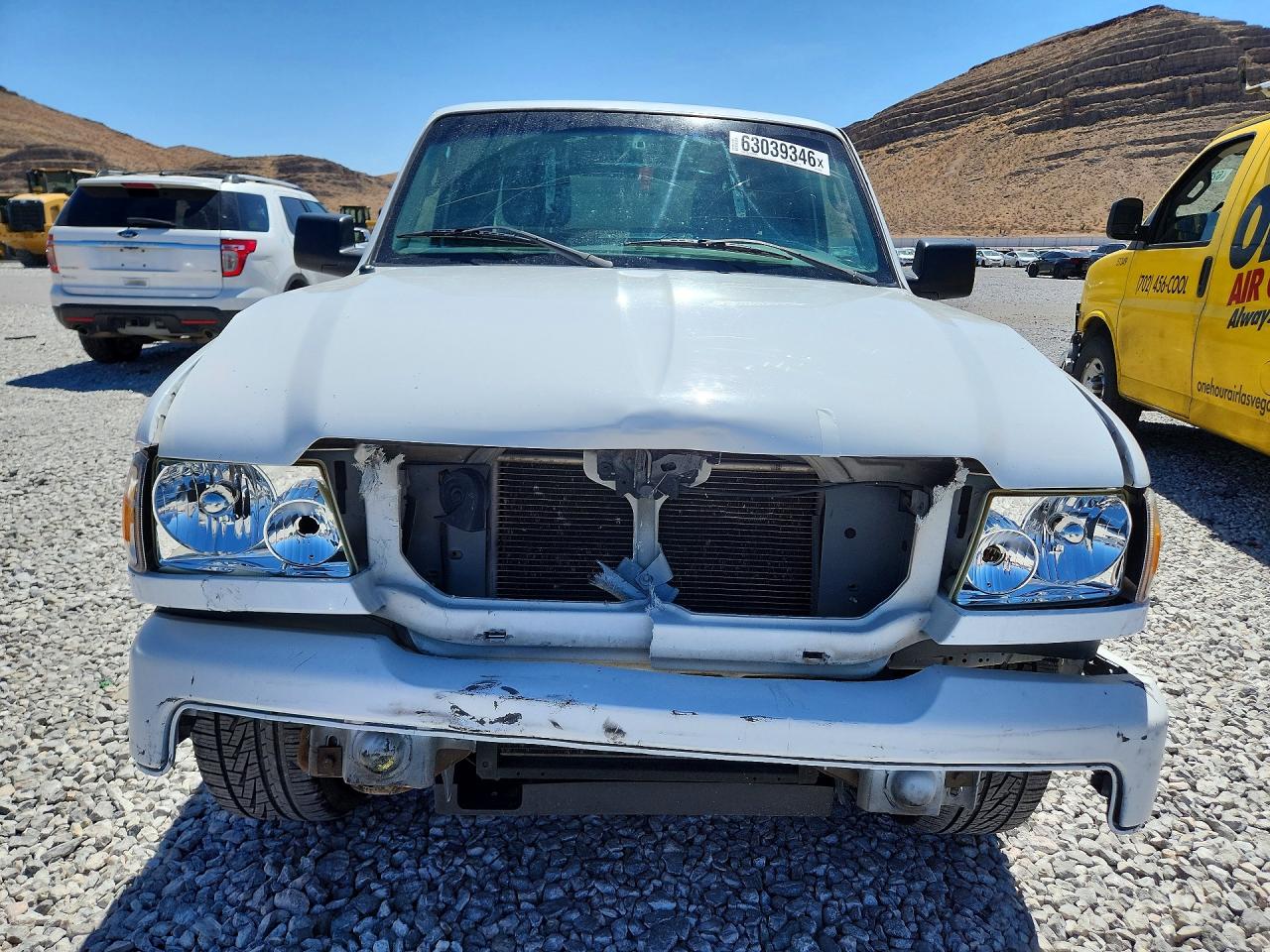 2010 Ford Ranger Super Cab White vin: 1FTKR1ED2APA41321