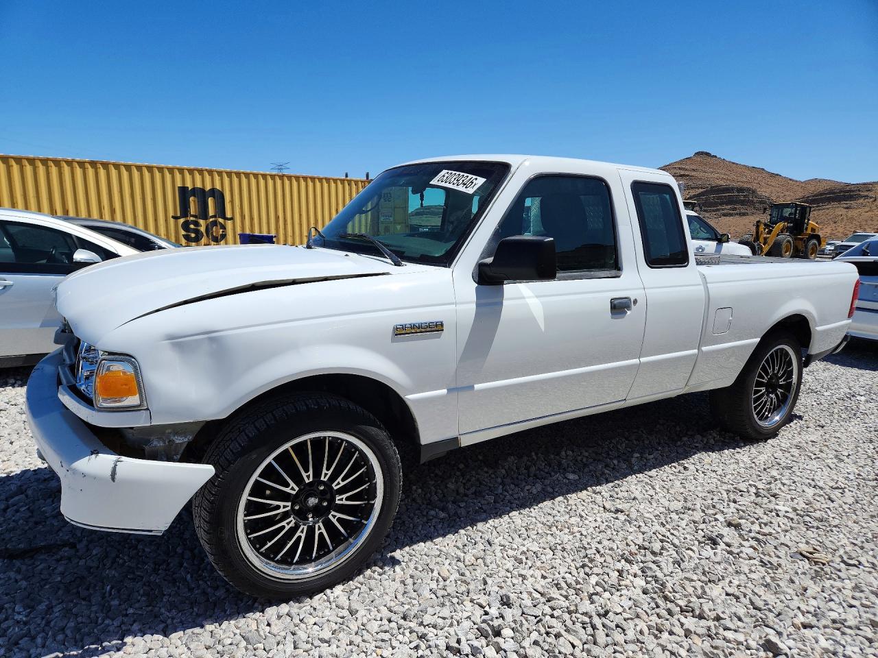 2010 Ford Ranger Super Cab White vin: 1FTKR1ED2APA41321