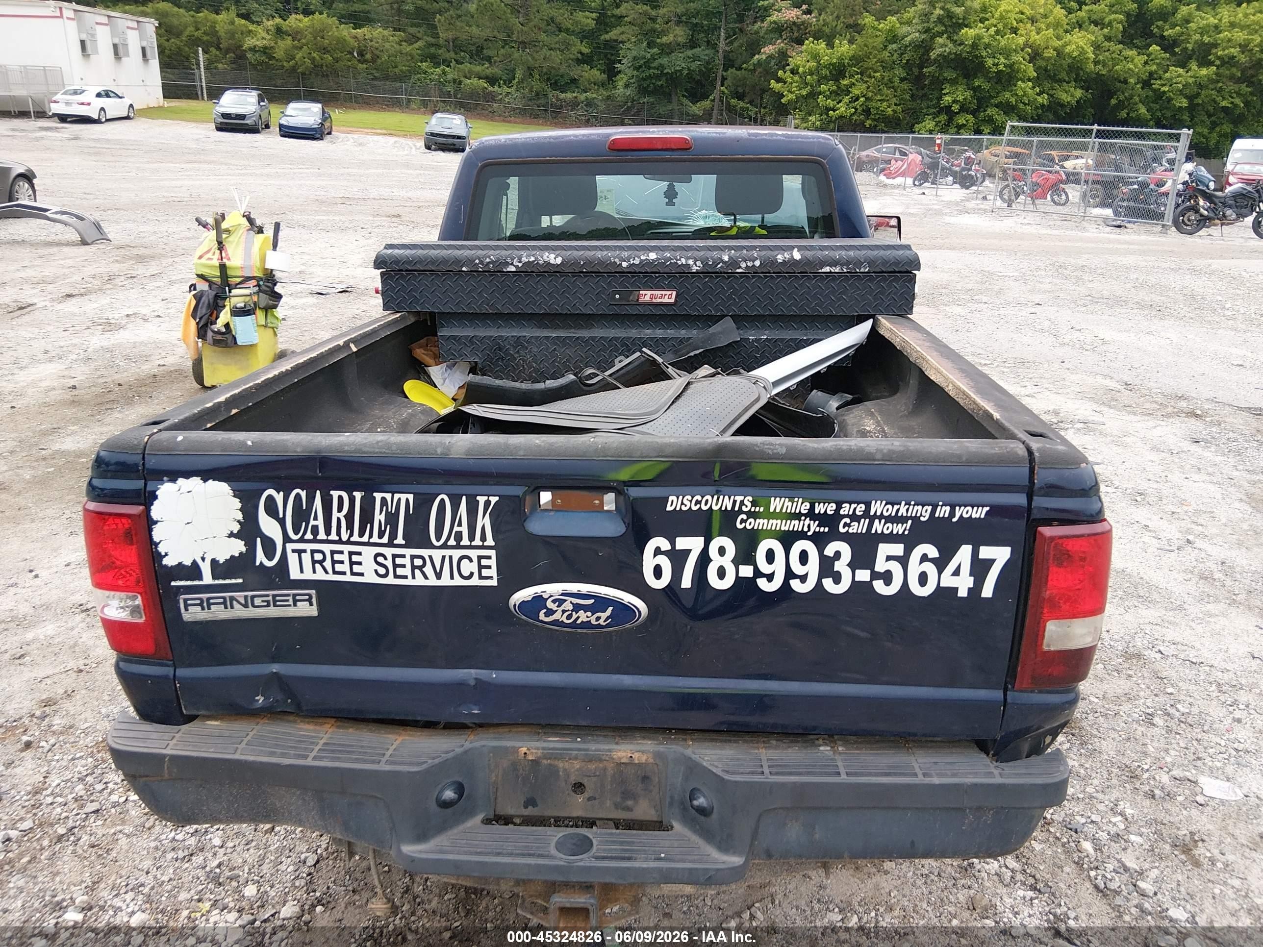2011 Ford Ranger Xl Blue vin: 1FTKR1ED3BPB11507