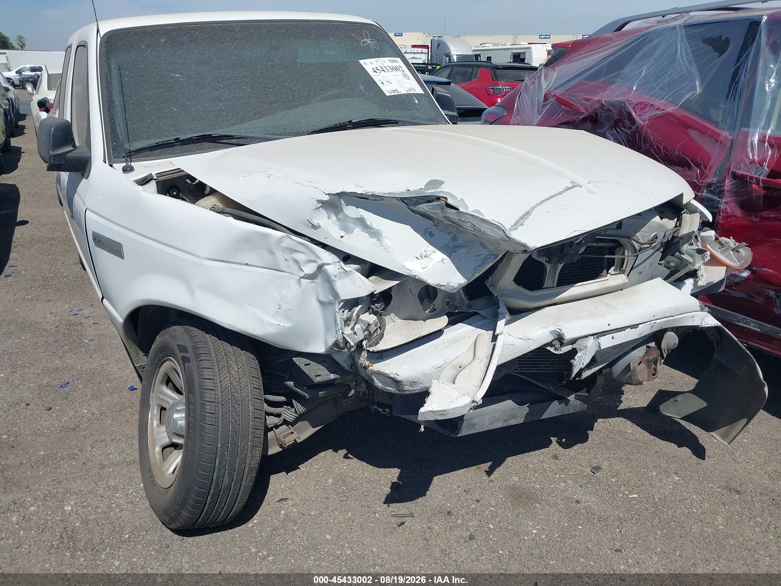 2010 Ford Ranger Xl/xlt White vin: 1FTKR1ED5APA41460