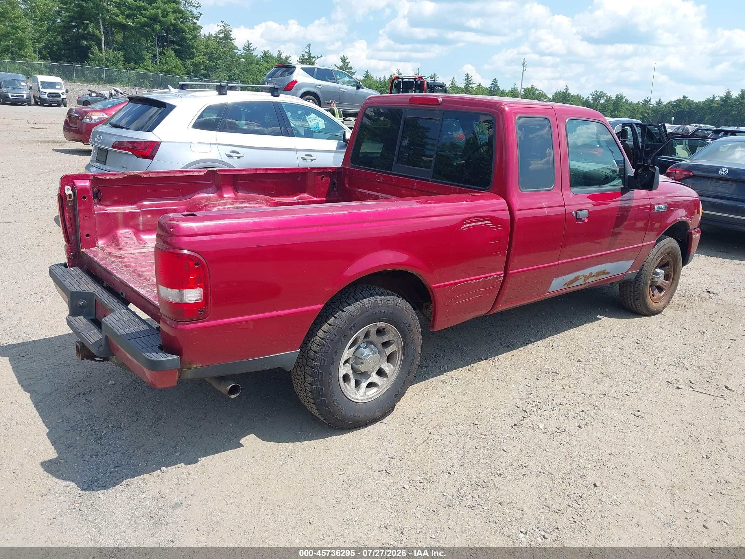 2011 Ford Ranger Xlt Maroon vin: 1FTKR1ED5BPA15409