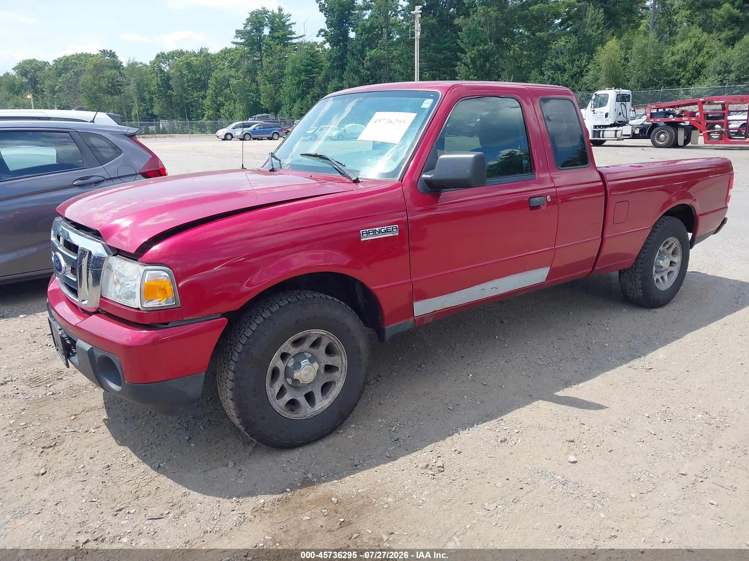 2011 Ford Ranger Xlt Maroon vin: 1FTKR1ED5BPA15409