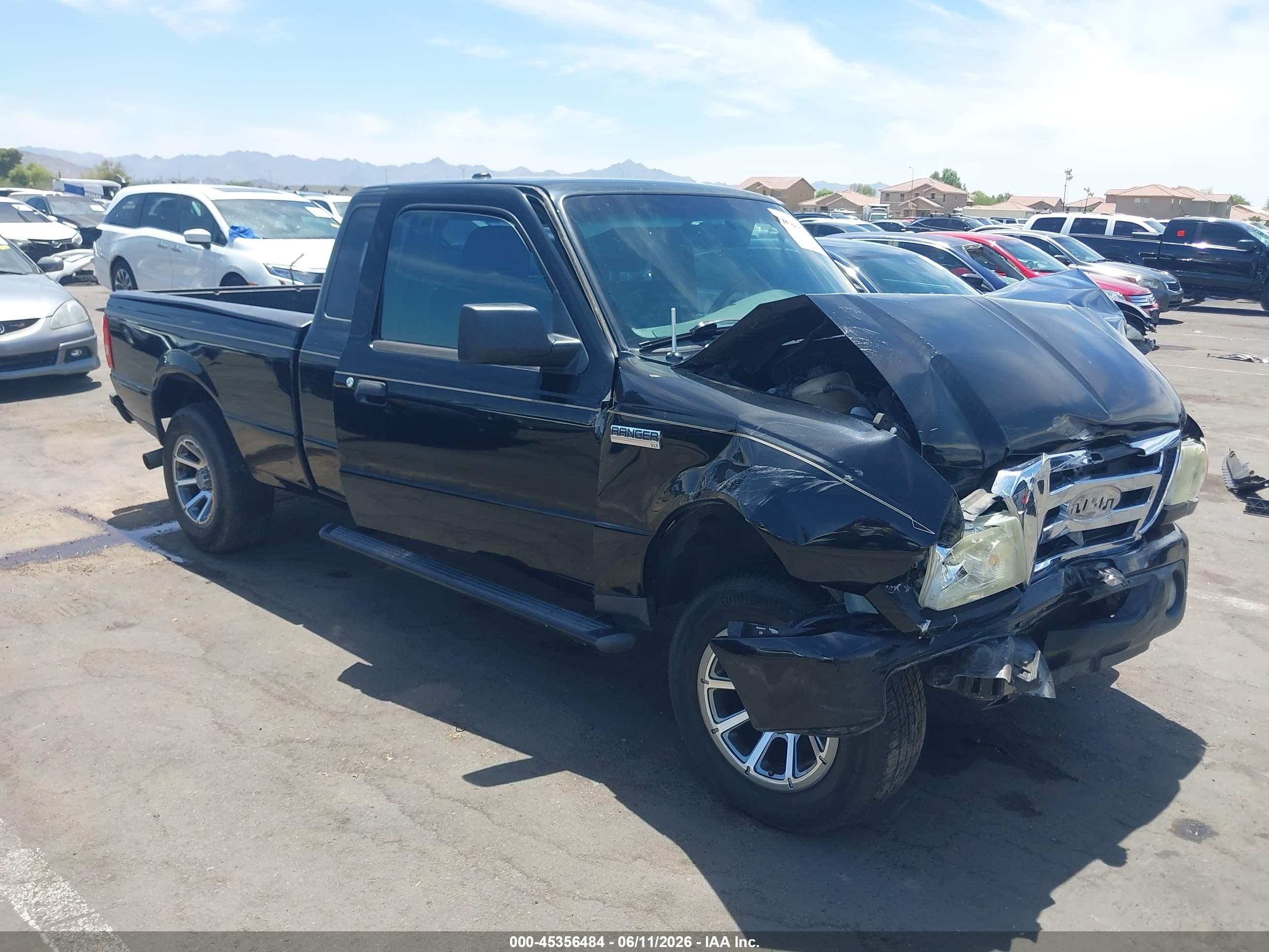 2011 Ford Ranger Xl/xlt Black vin: 1FTKR1ED6BPA47155