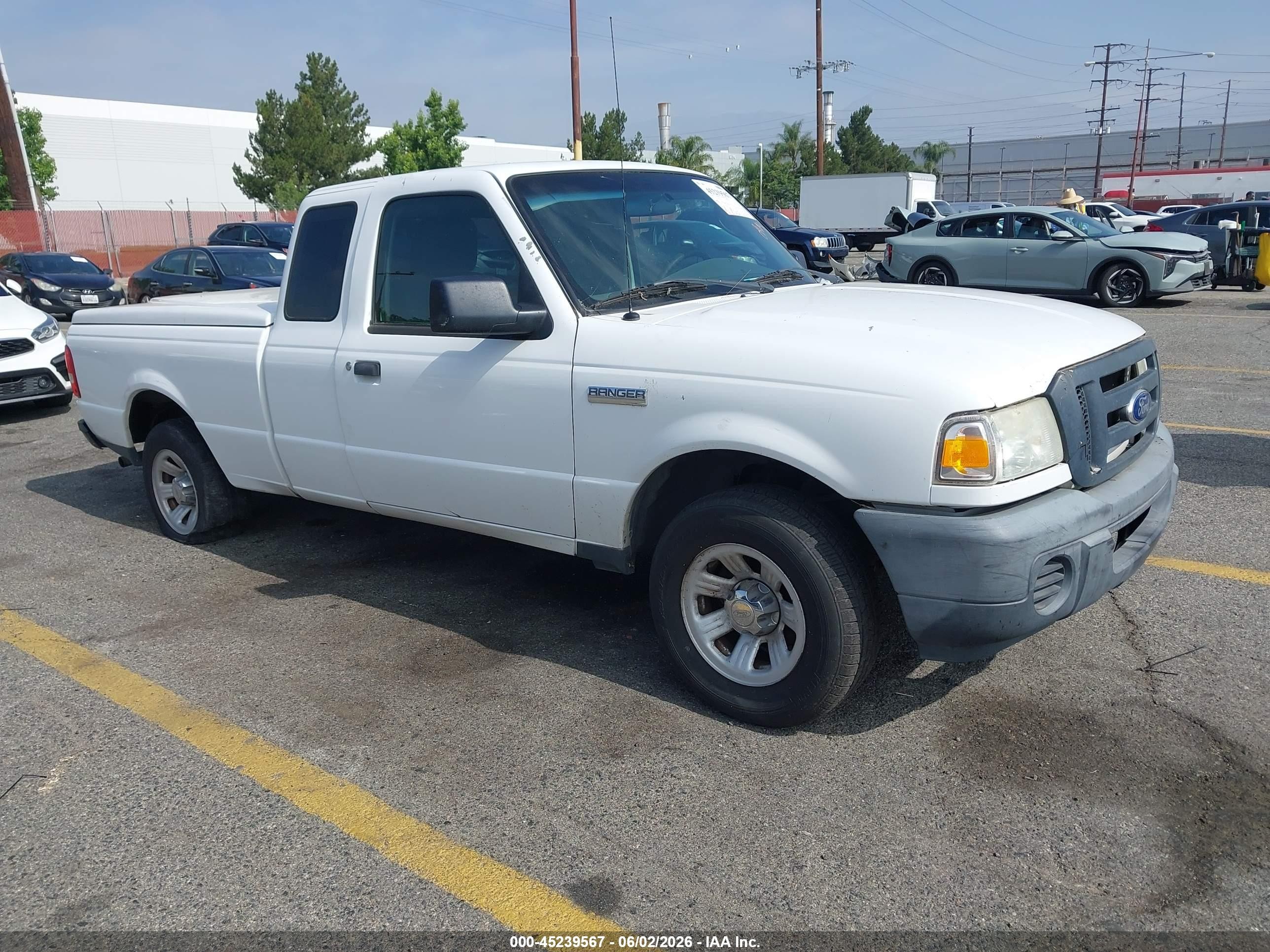2010 Ford Ranger Xl/xlt White vin: 1FTKR1EDOAPA47764