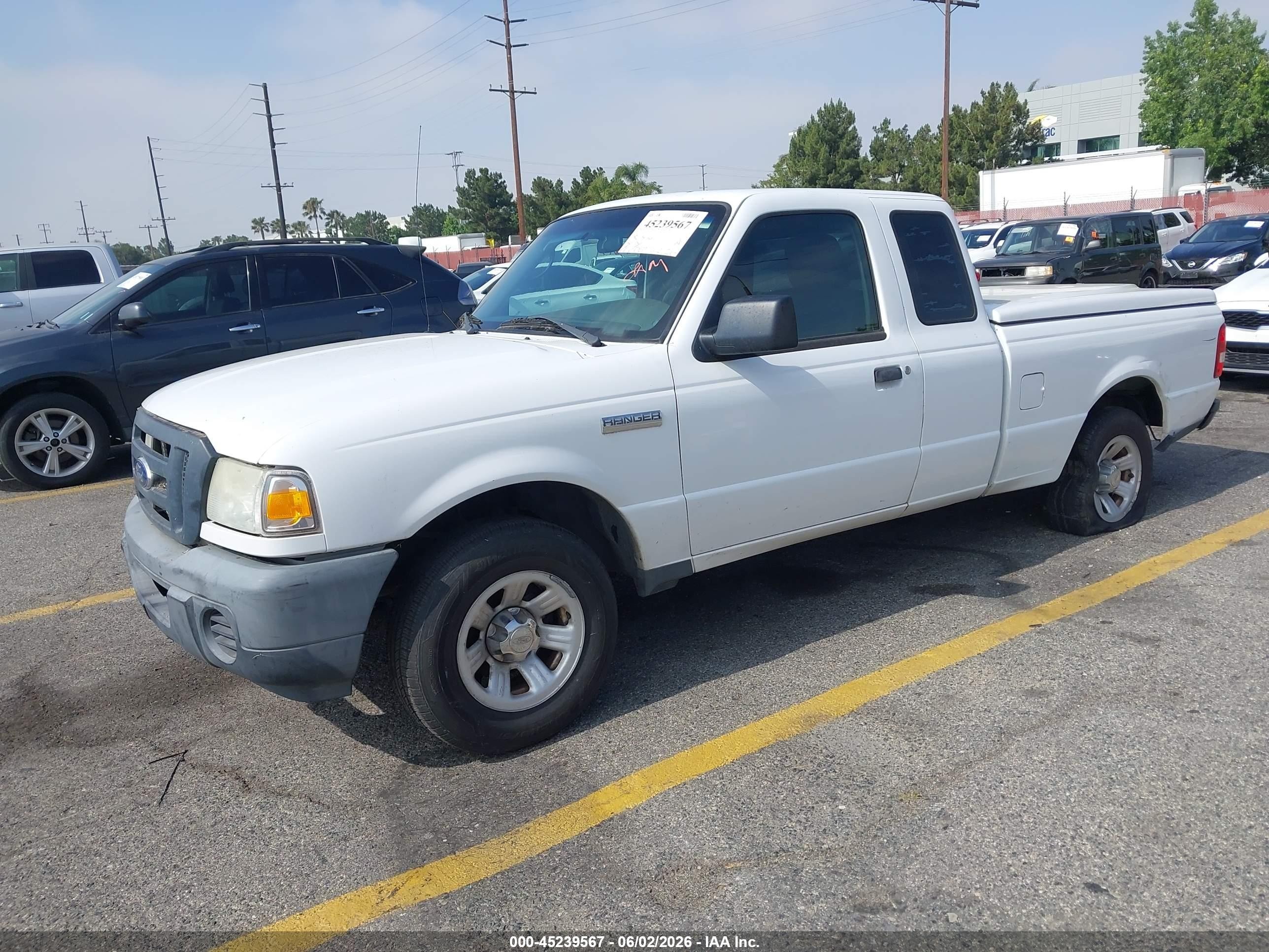 2010 Ford Ranger Xl/xlt White vin: 1FTKR1EDOAPA47764