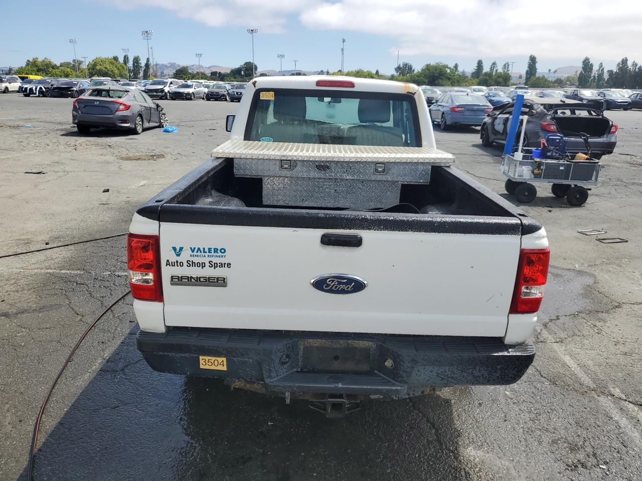 2011 Ford Ranger Super Cab White vin: 1FTKR1EDXBPA62239 Damage: Tailgate, Multiple Scratches Heavy, 3