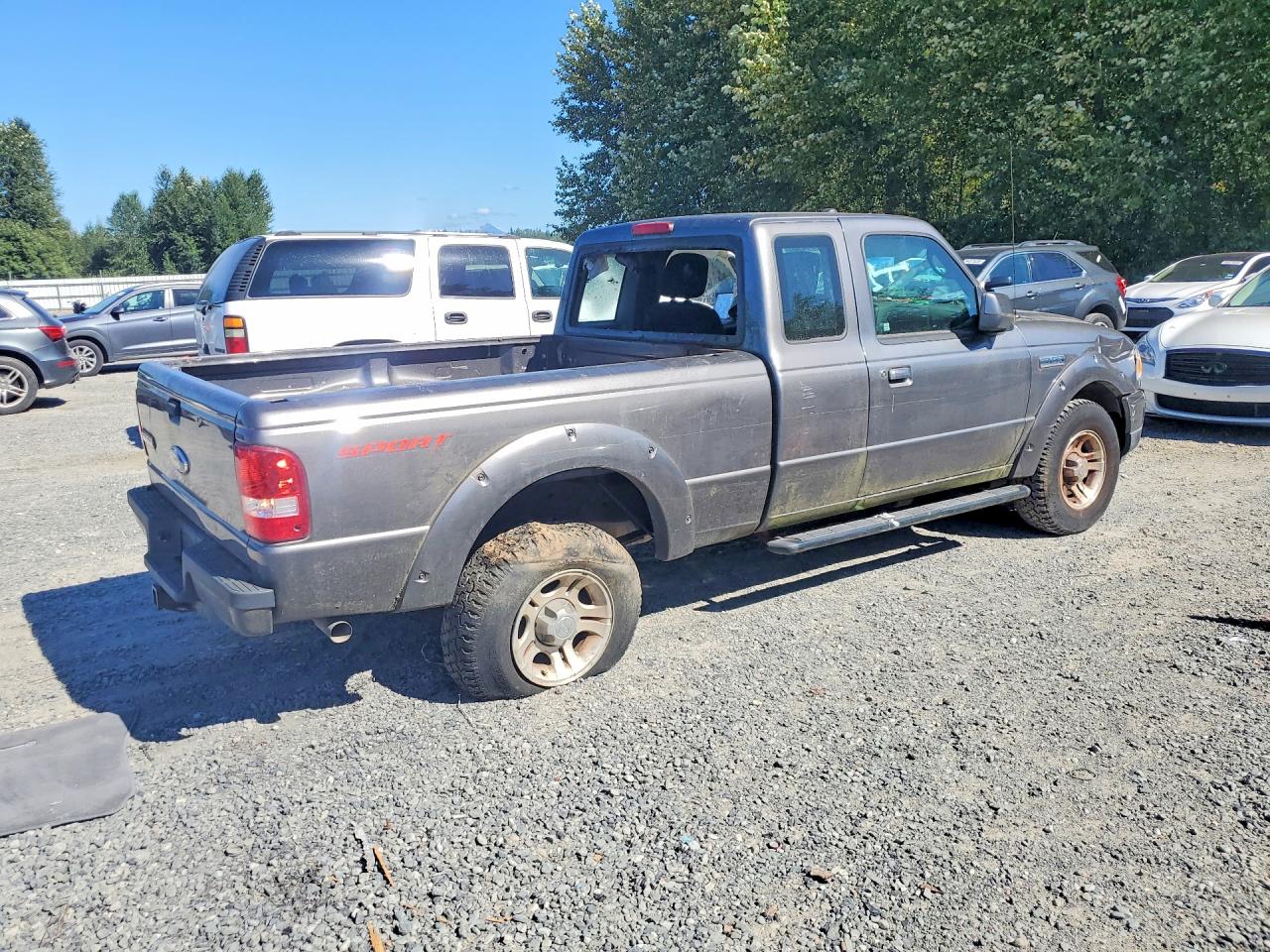 2011 Ford Ranger Super Cab Gray vin: 1FTKR1EE5BPA55370