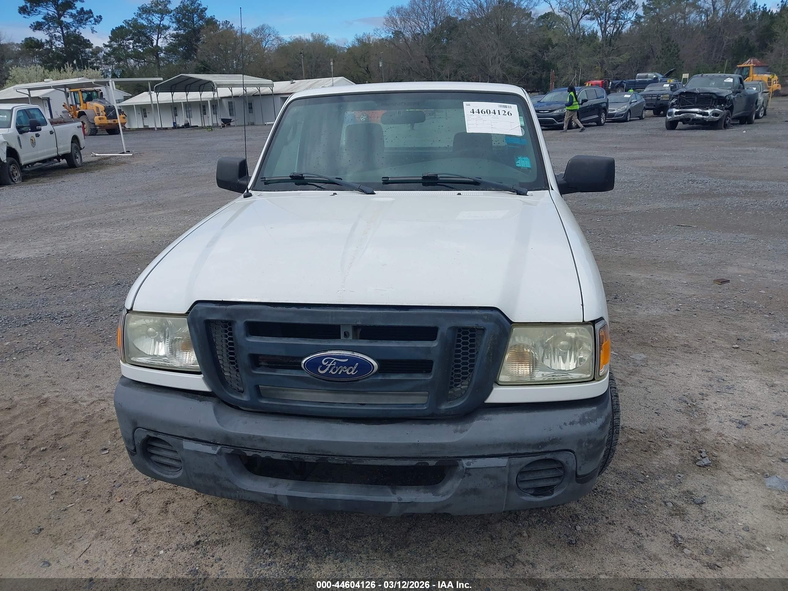 2010 Ford Ranger Sport/xl/xlt White vin: 1FTKR1EE6APA61886