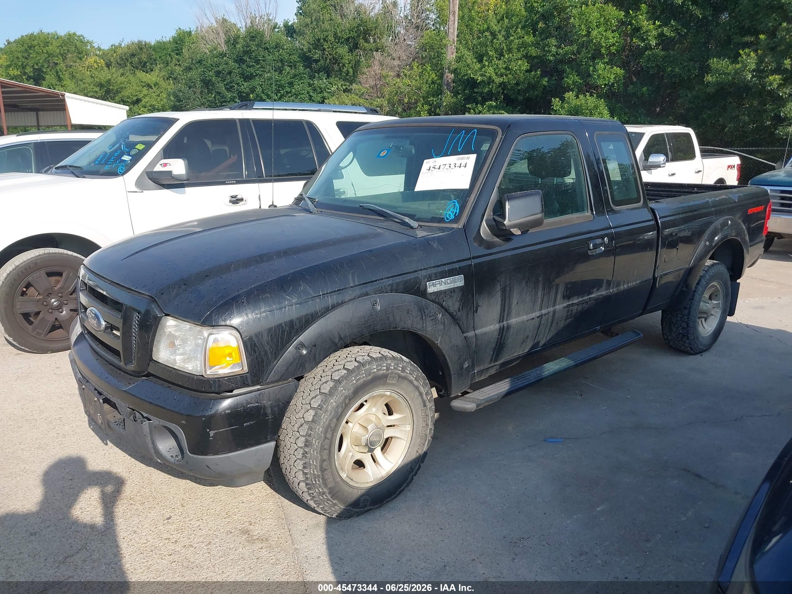 2011 Ford Ranger Sport Черный vin: 1FTKR1EE7BPA79279