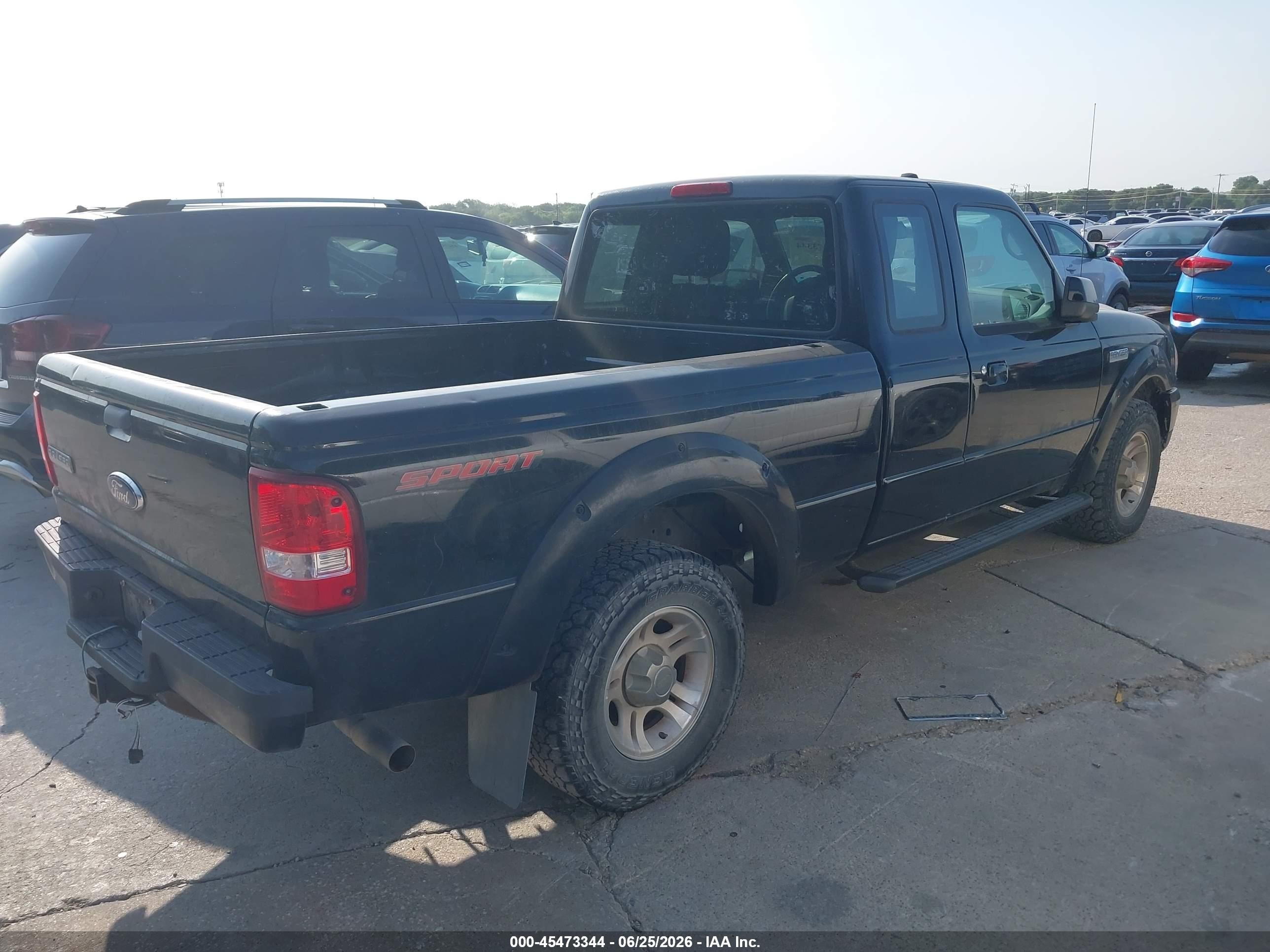 2011 Ford Ranger Sport Черный vin: 1FTKR1EE7BPA79279