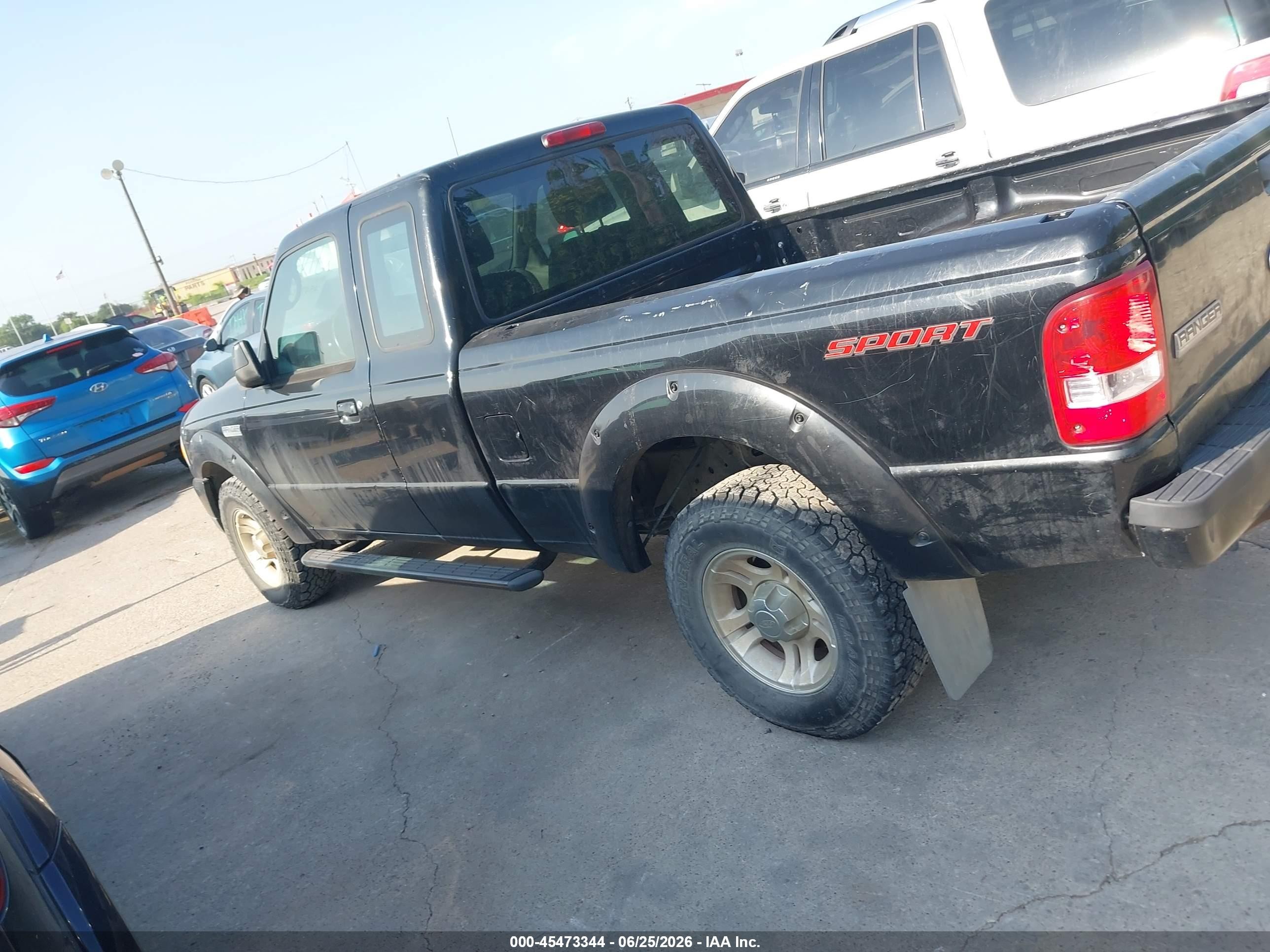 2011 Ford Ranger Sport Черный vin: 1FTKR1EE7BPA79279