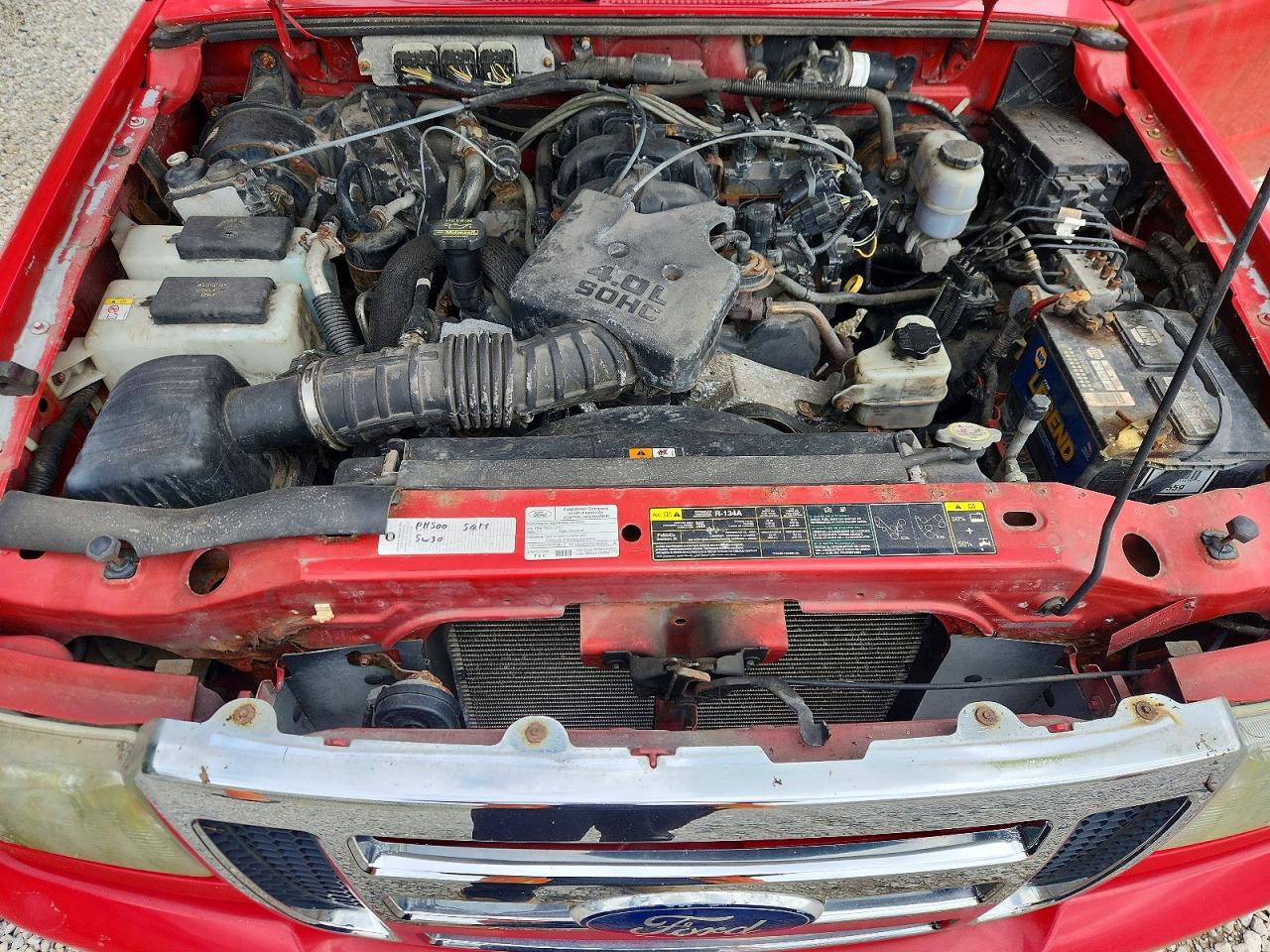 2010 Ford Ranger Super Cab Red vin: 1FTKR1EEXAPA52382