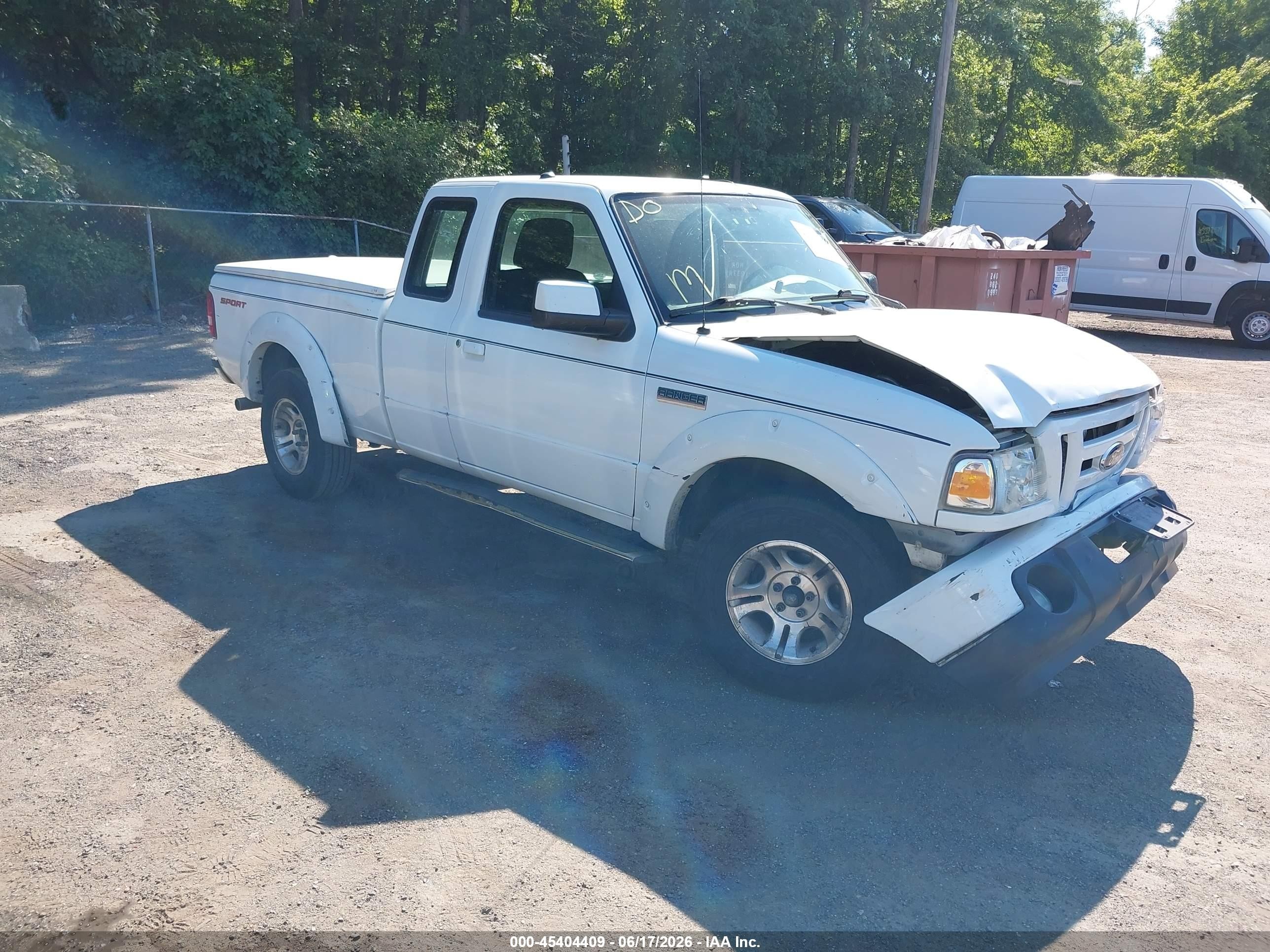 2010 Ford Ranger   White vin: 1FTKR1EEXAPA65164