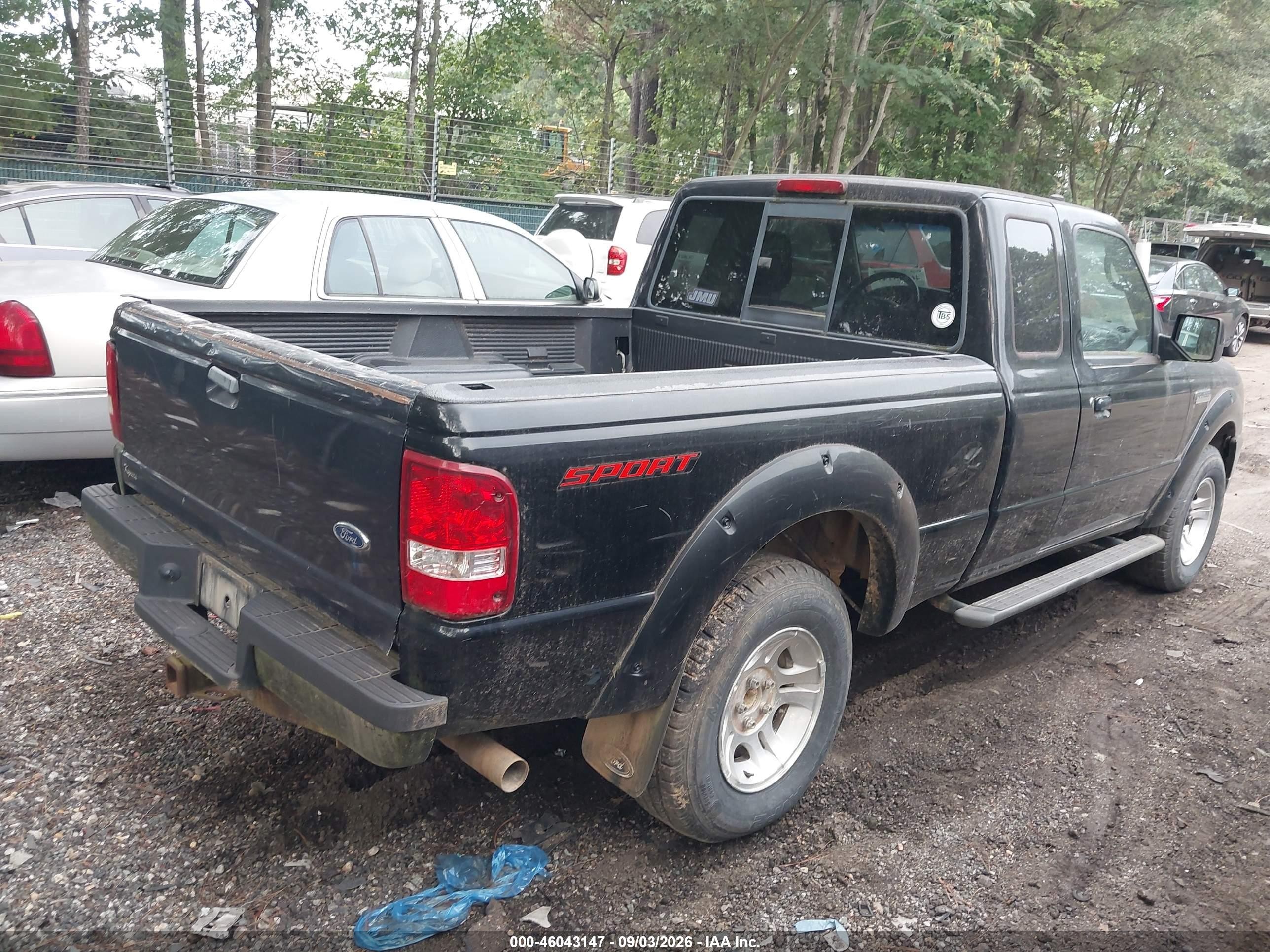 2010 Ford Ranger Sport/xl/xlt Black vin: 1FTKR1EEXAPA70199