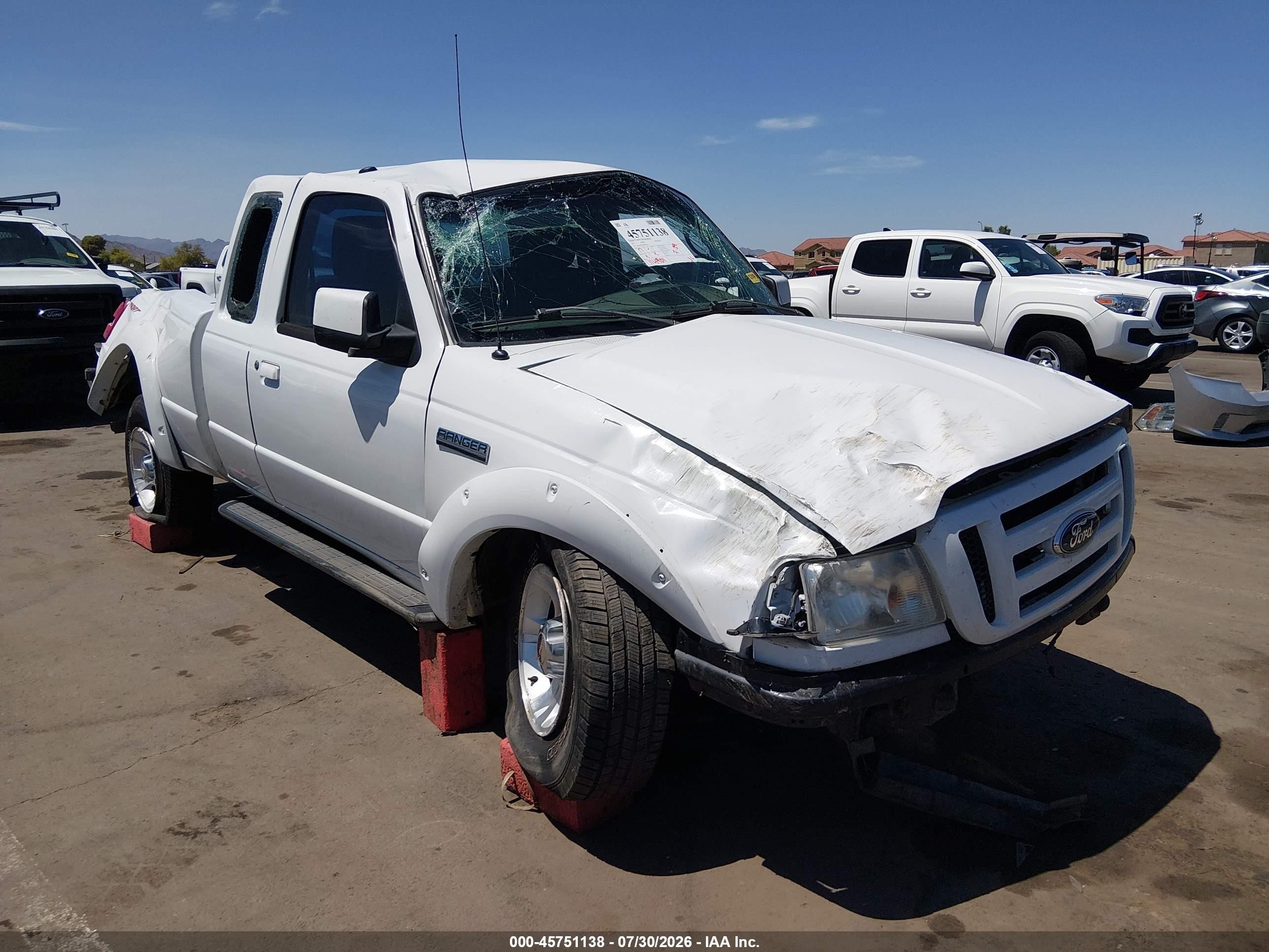 2011 Ford Ranger Sport White vin: 1FTKR4EE0BPB05125