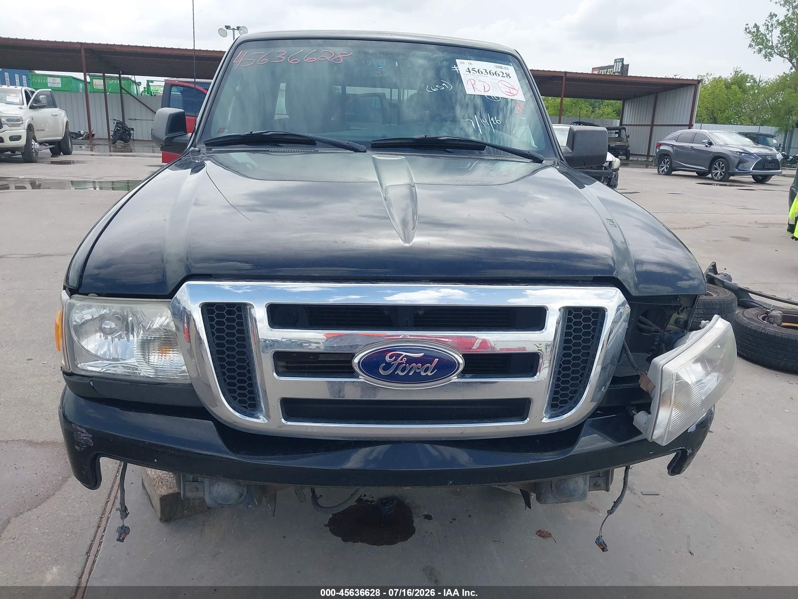 2011 Ford Ranger Xlt Black vin: 1FTKR4EE1BPB04906