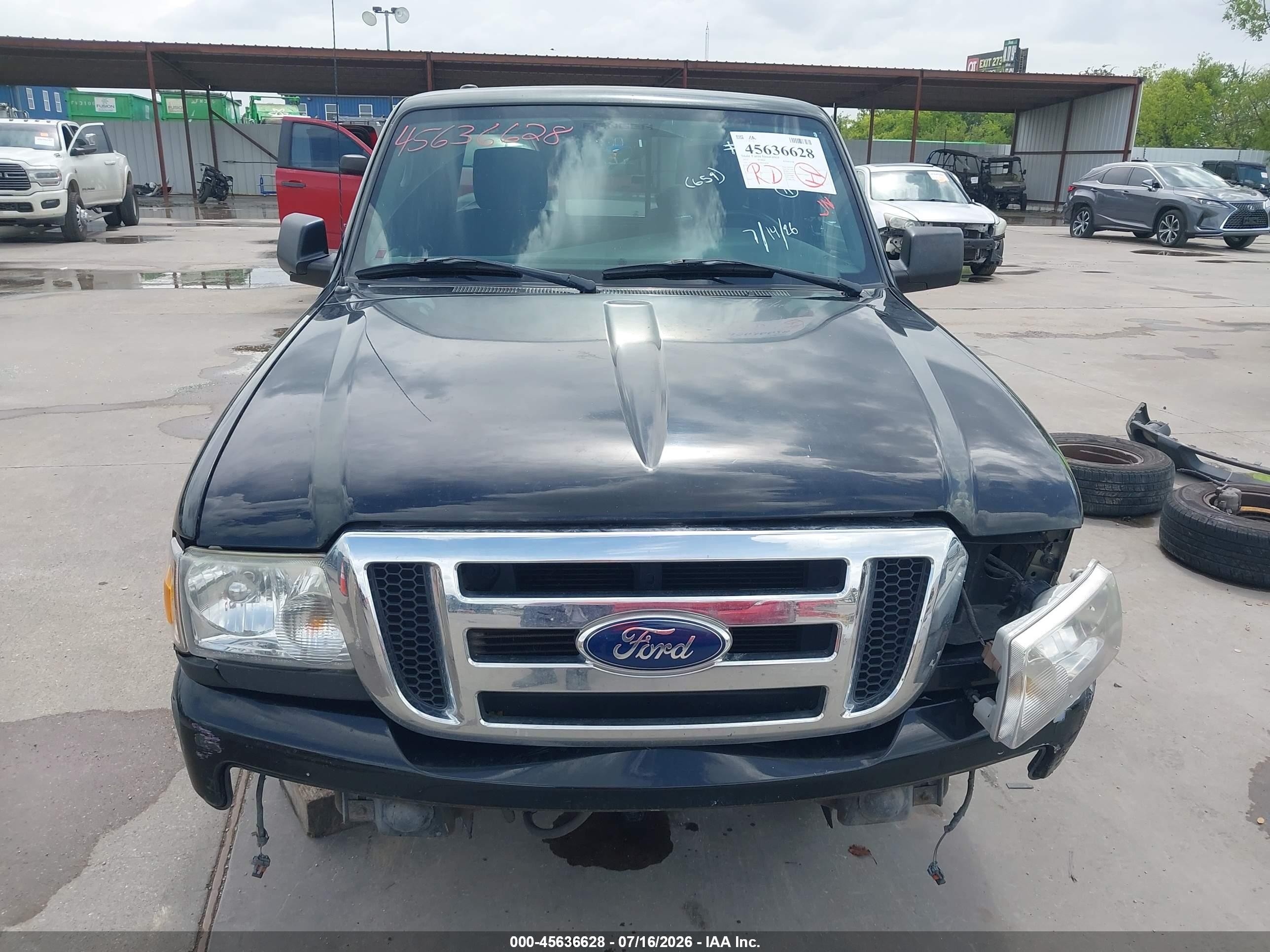 2011 Ford Ranger Xlt Black vin: 1FTKR4EE1BPB04906