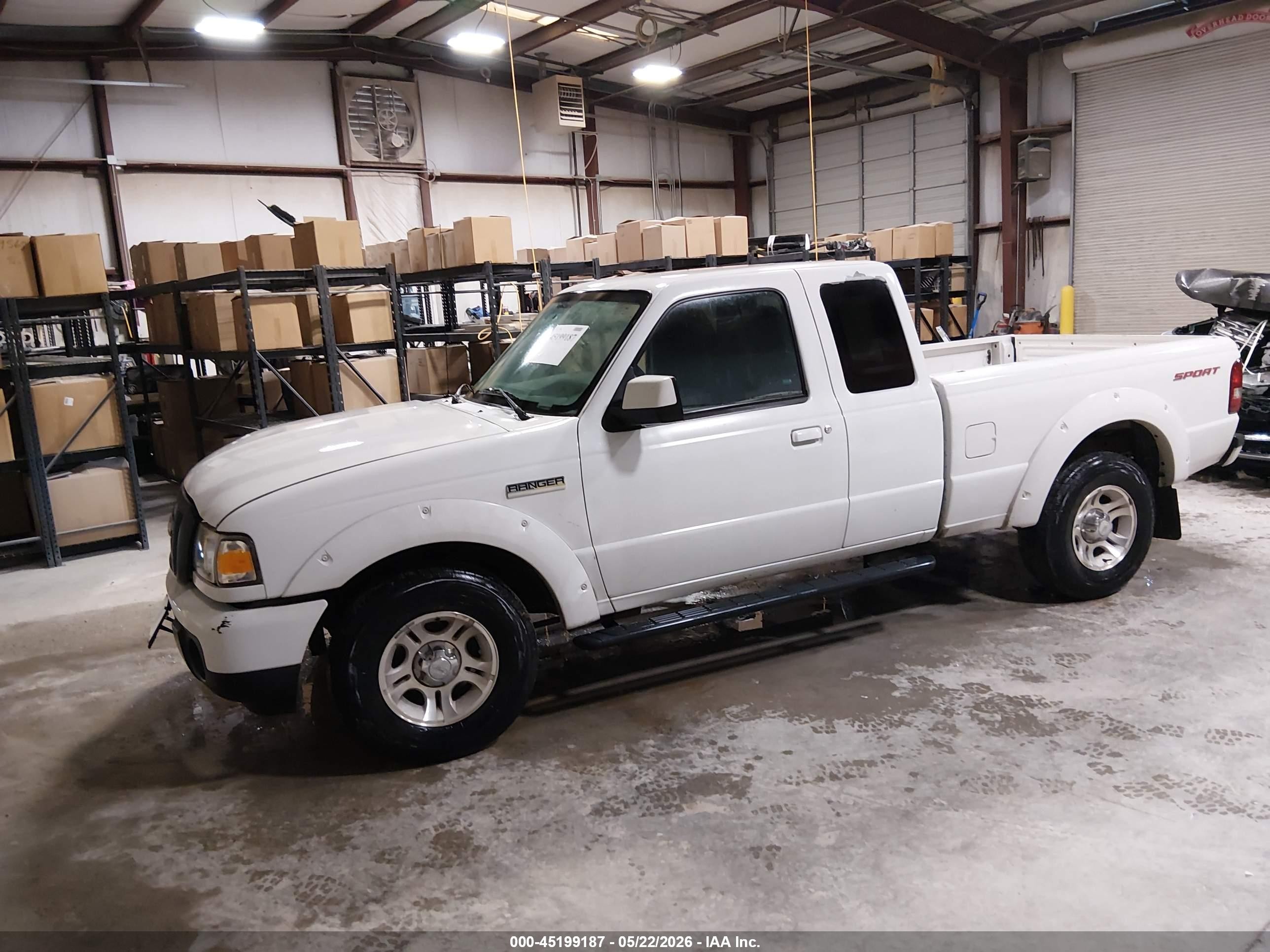 2010 Ford Ranger Sport/xlt White vin: 1FTKR4EE2APA19488