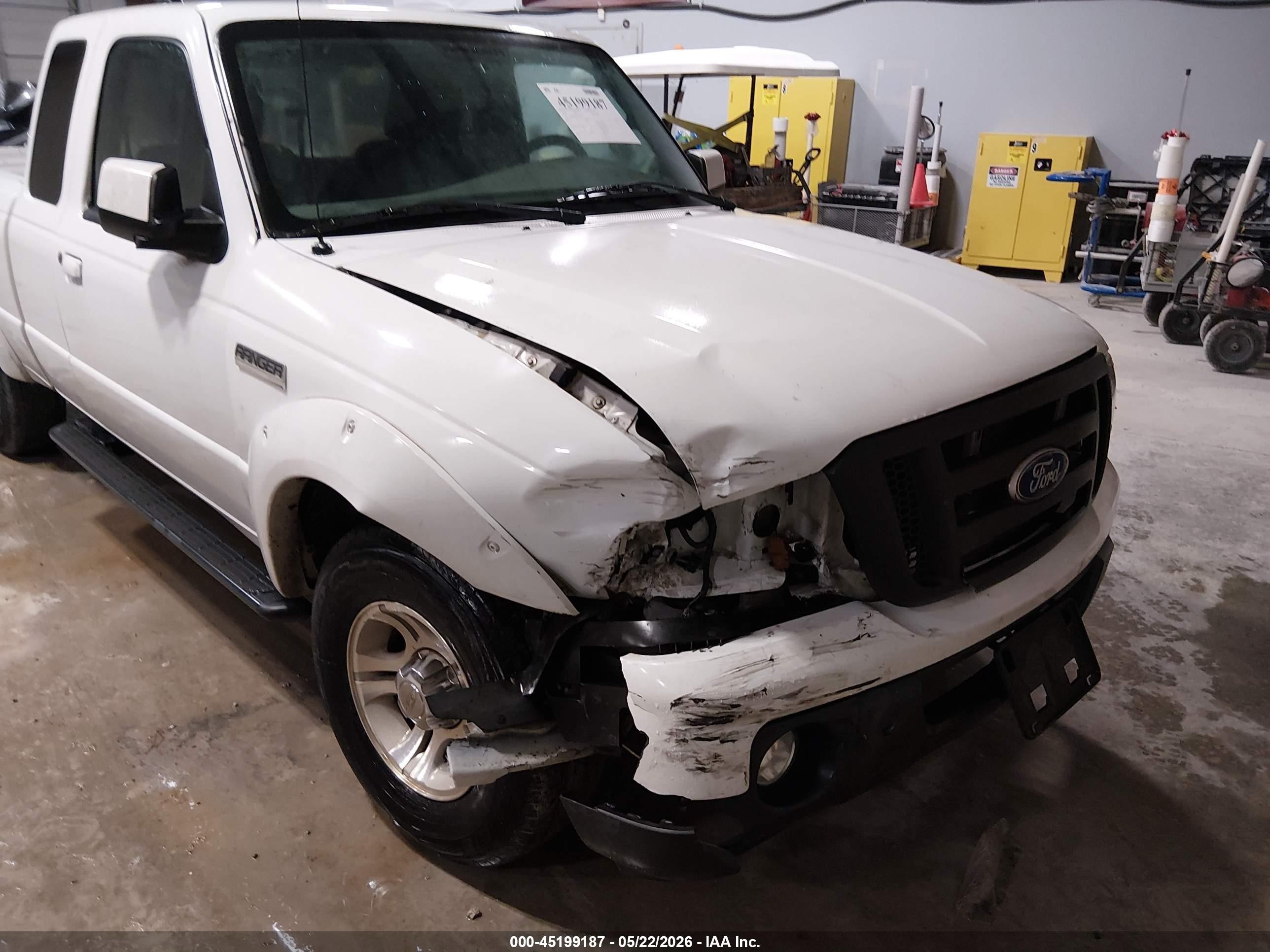2010 Ford Ranger Sport/xlt White vin: 1FTKR4EE2APA19488