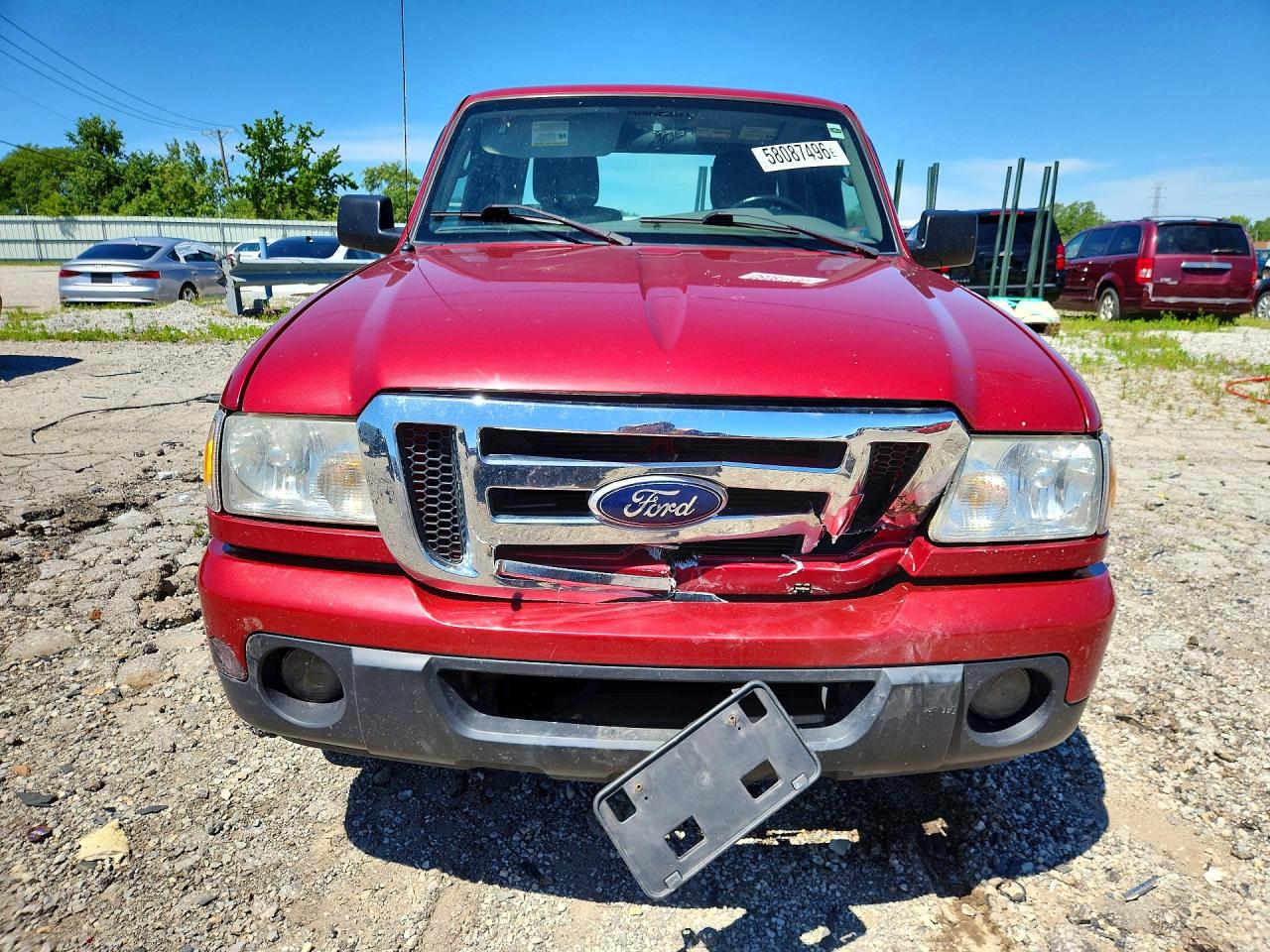 2010 Ford Ranger Super Cab Red vin: 1FTKR4EE3APA04823