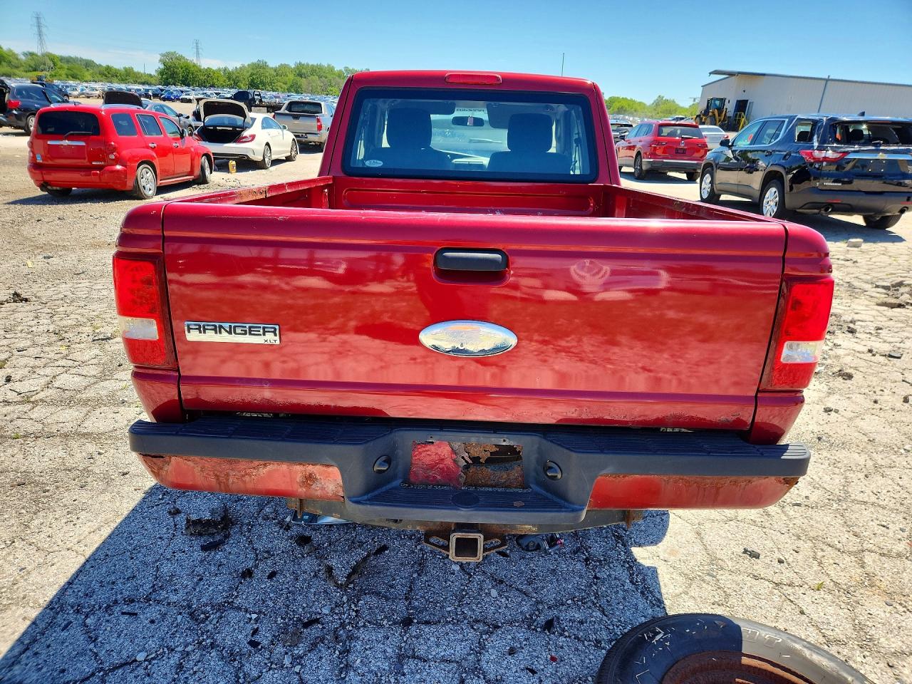 2010 Ford Ranger Super Cab Red vin: 1FTKR4EE3APA04823