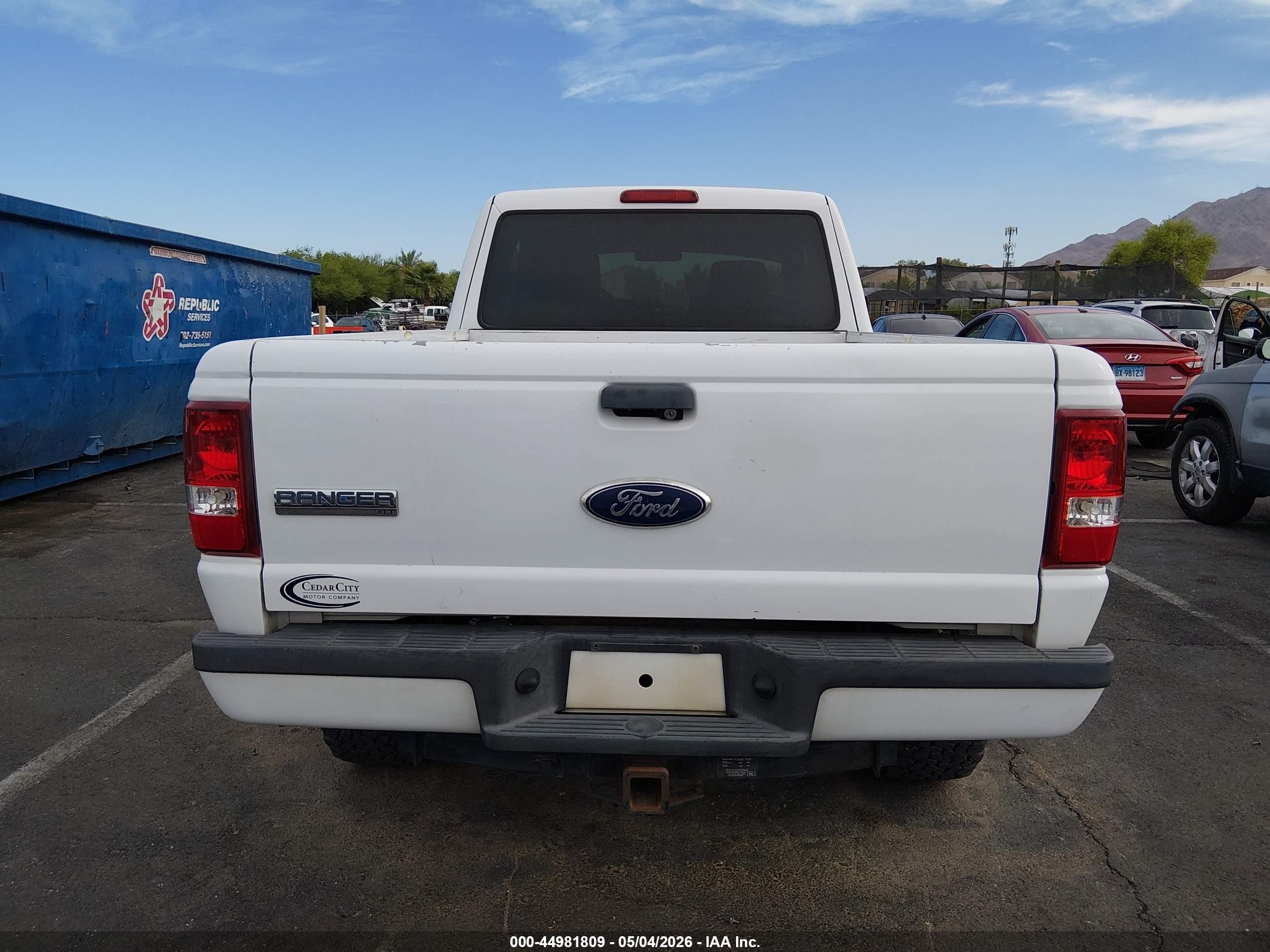 2010 Ford Ranger Sport/xlt Белый vin: 1FTKR4EE3APA58719