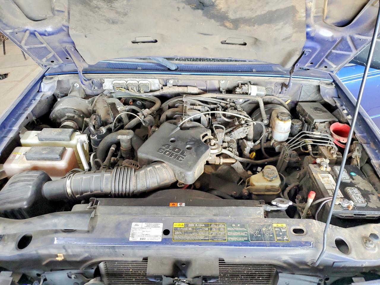 2011 Ford Ranger Super Cab Blue vin: 1FTKR4EE3BPA95142