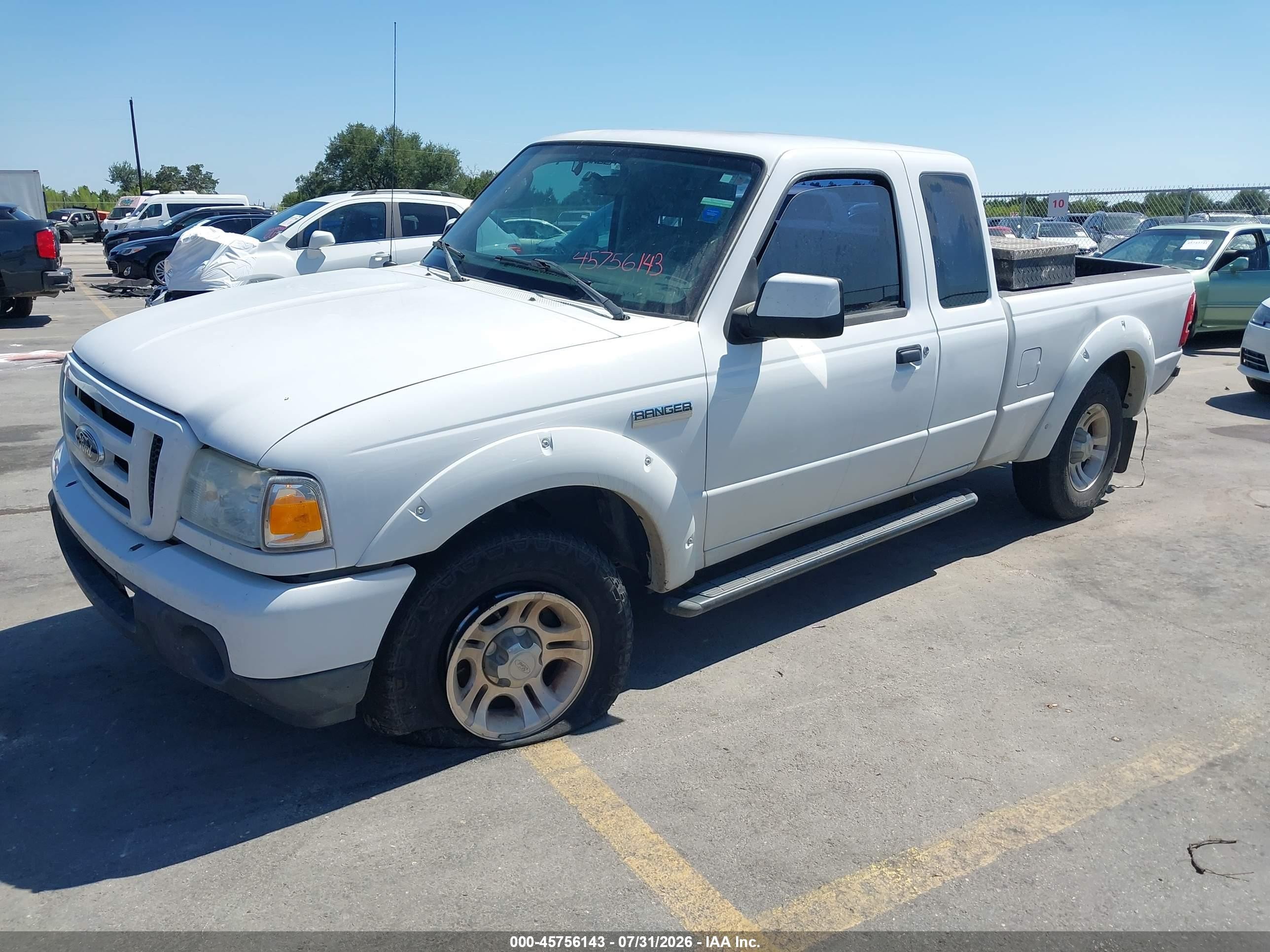 2011 Ford Ranger Sport White vin: 1FTKR4EE4BPA66037