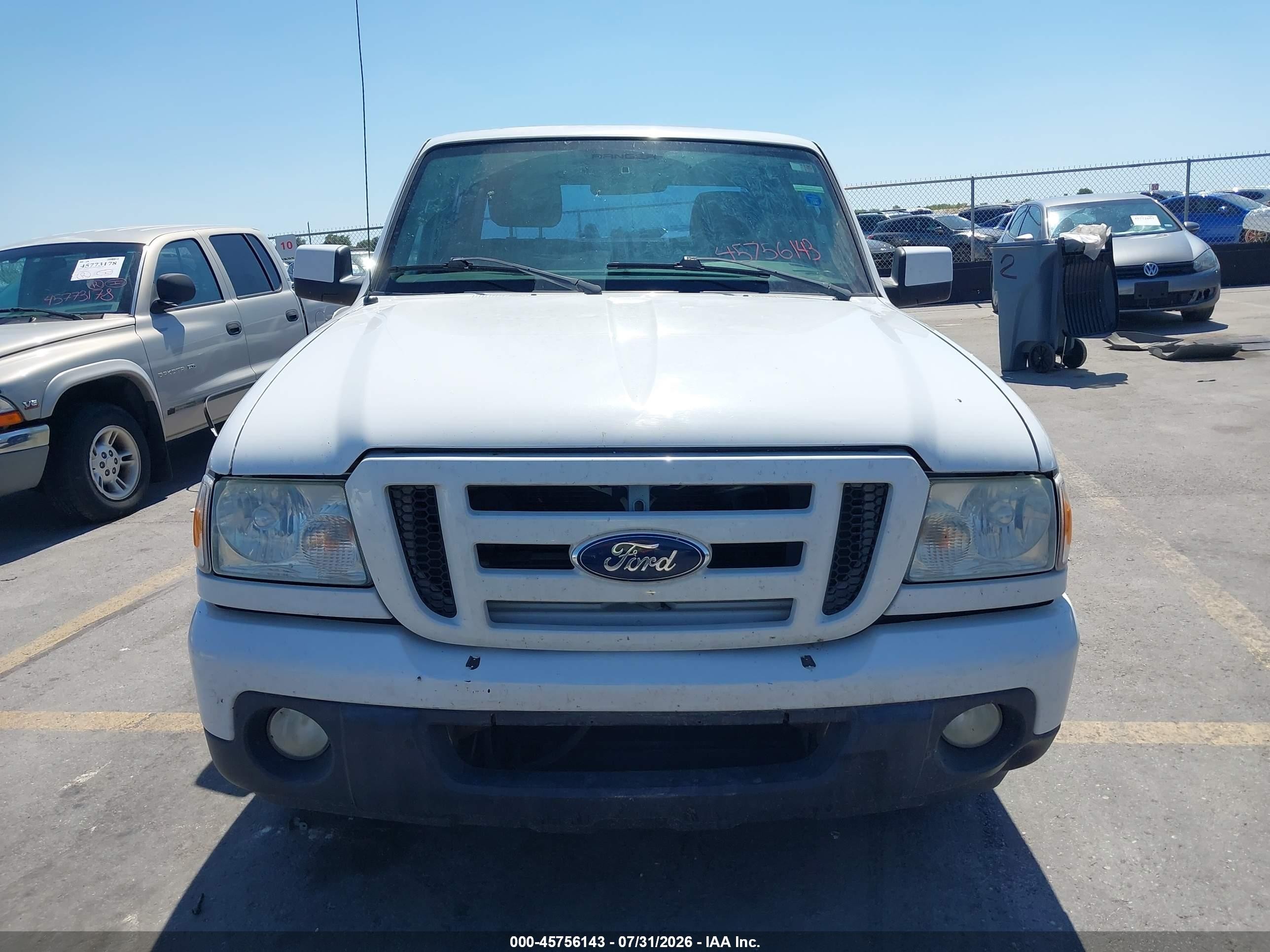 2011 Ford Ranger Sport White vin: 1FTKR4EE4BPA66037