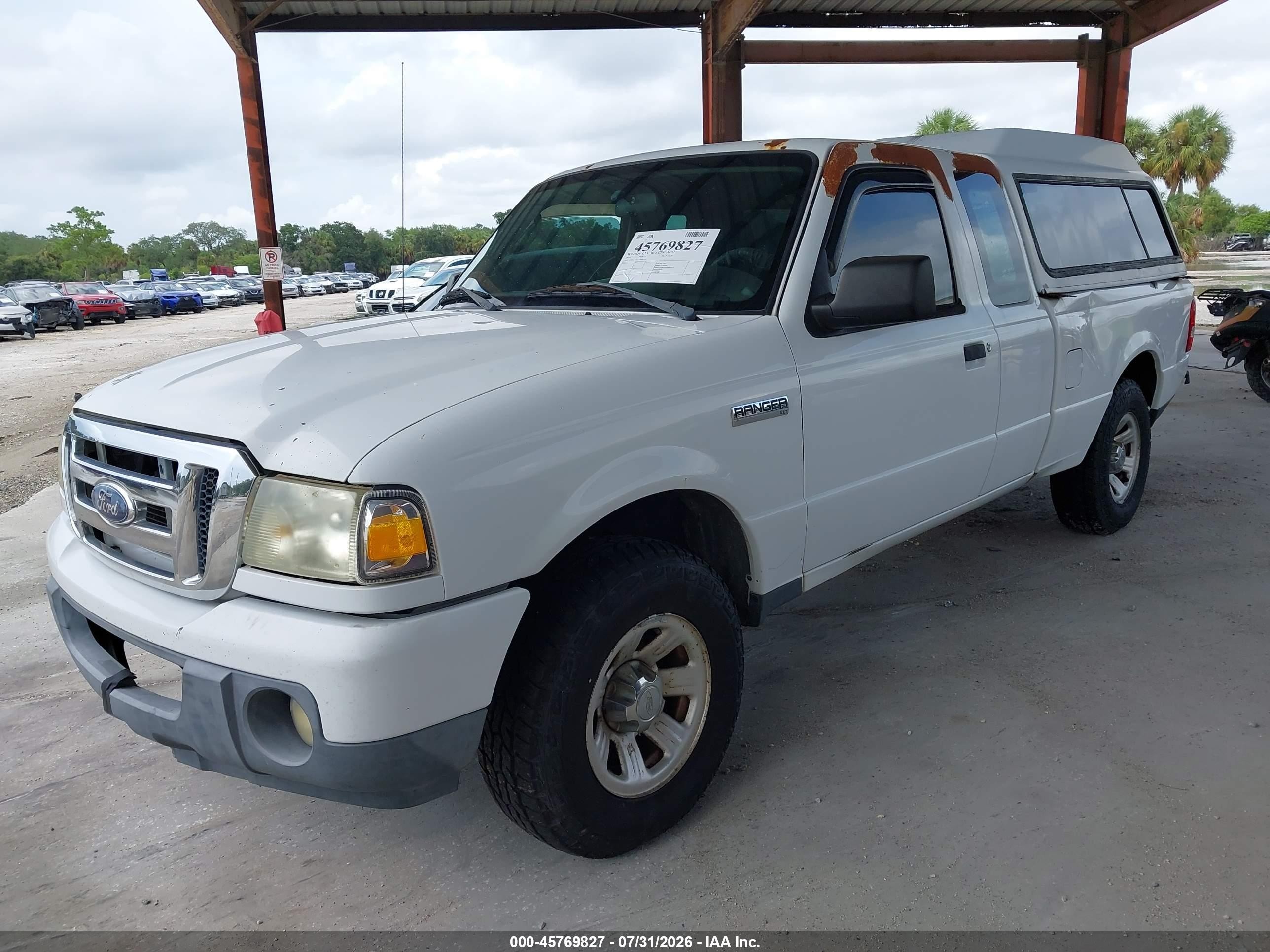 2010 Ford Ranger Sport/xlt White vin: 1FTKR4EE5APA30789