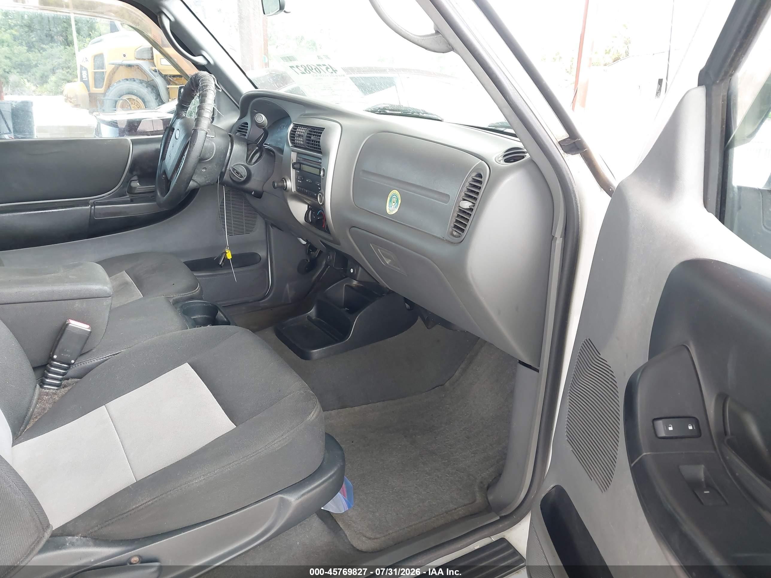 2010 Ford Ranger Sport/xlt White vin: 1FTKR4EE5APA30789