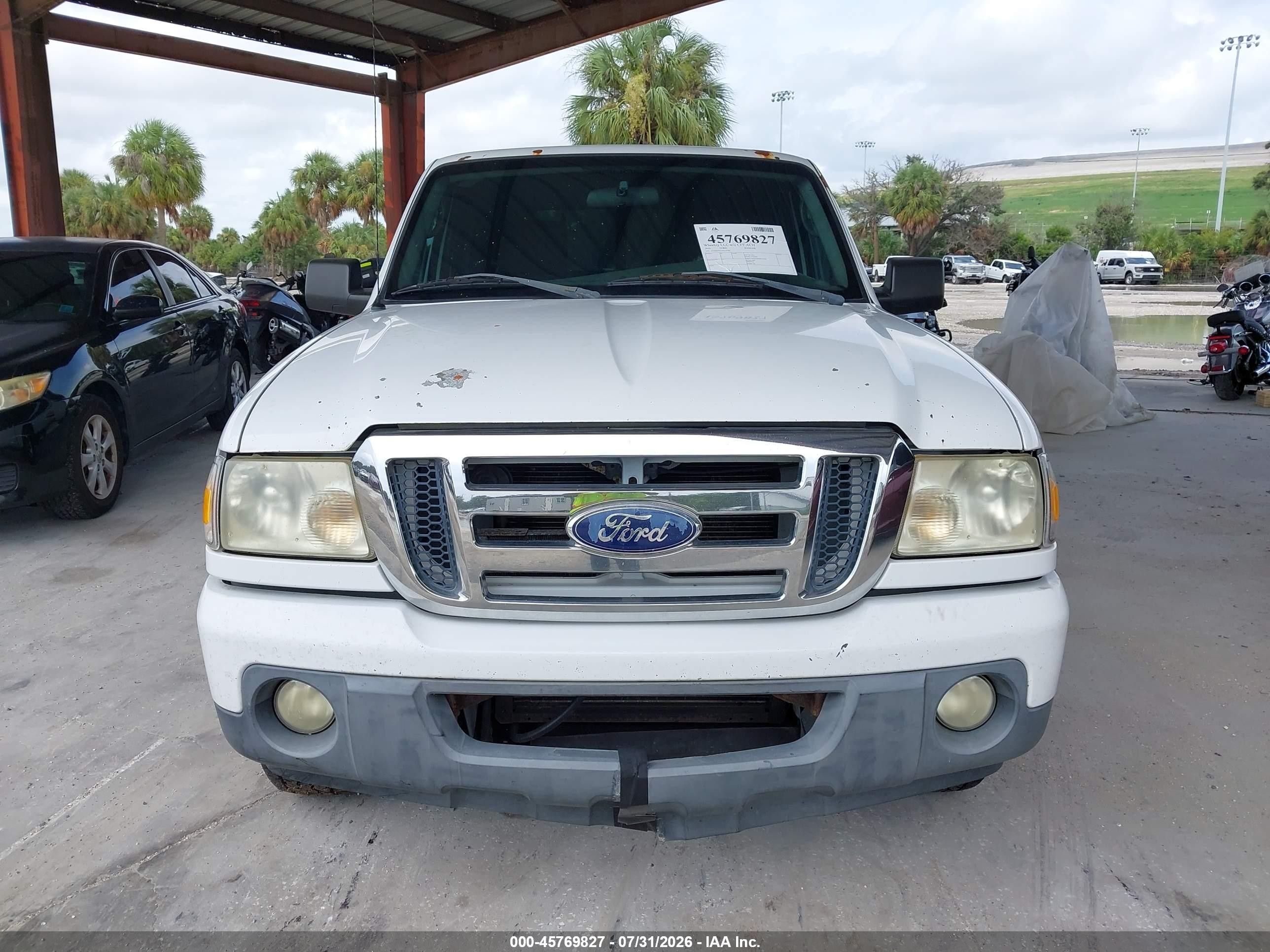 2010 Ford Ranger Sport/xlt White vin: 1FTKR4EE5APA30789