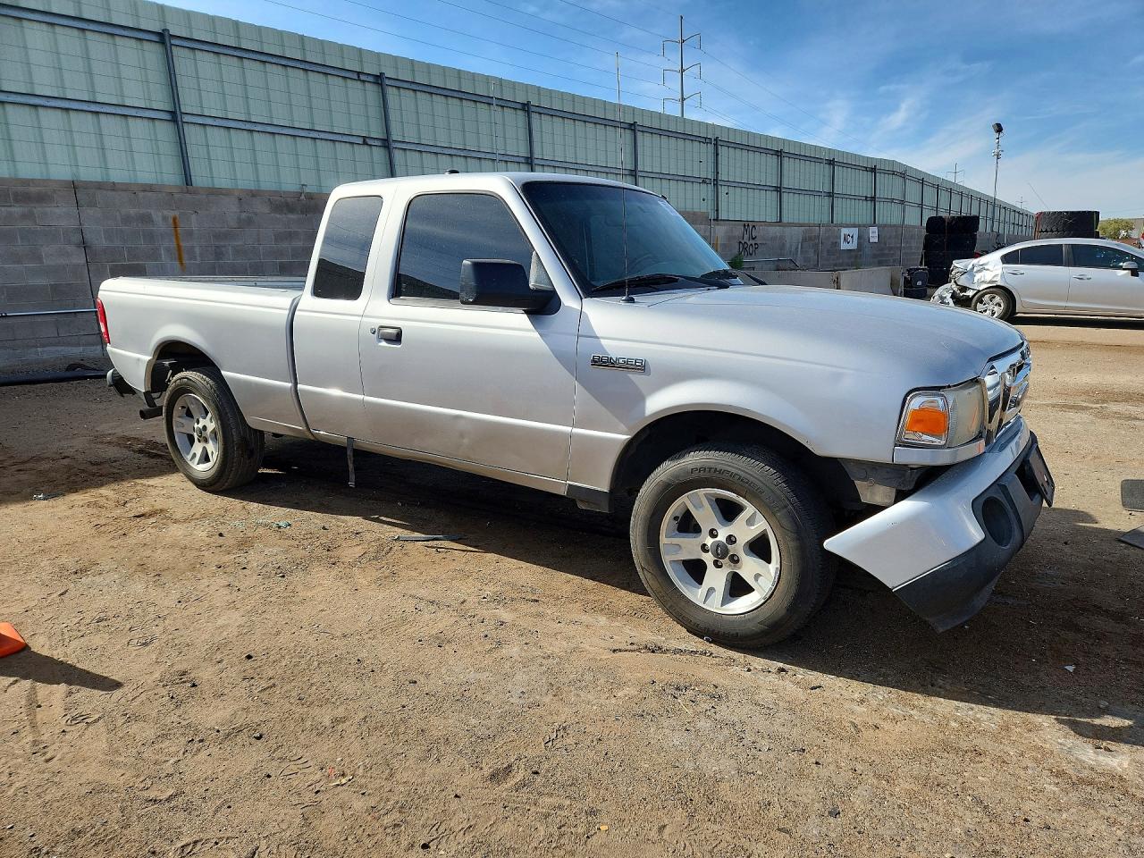 2010 Ford Ranger Super Cab Silver vin: 1FTKR4EE5APA30873